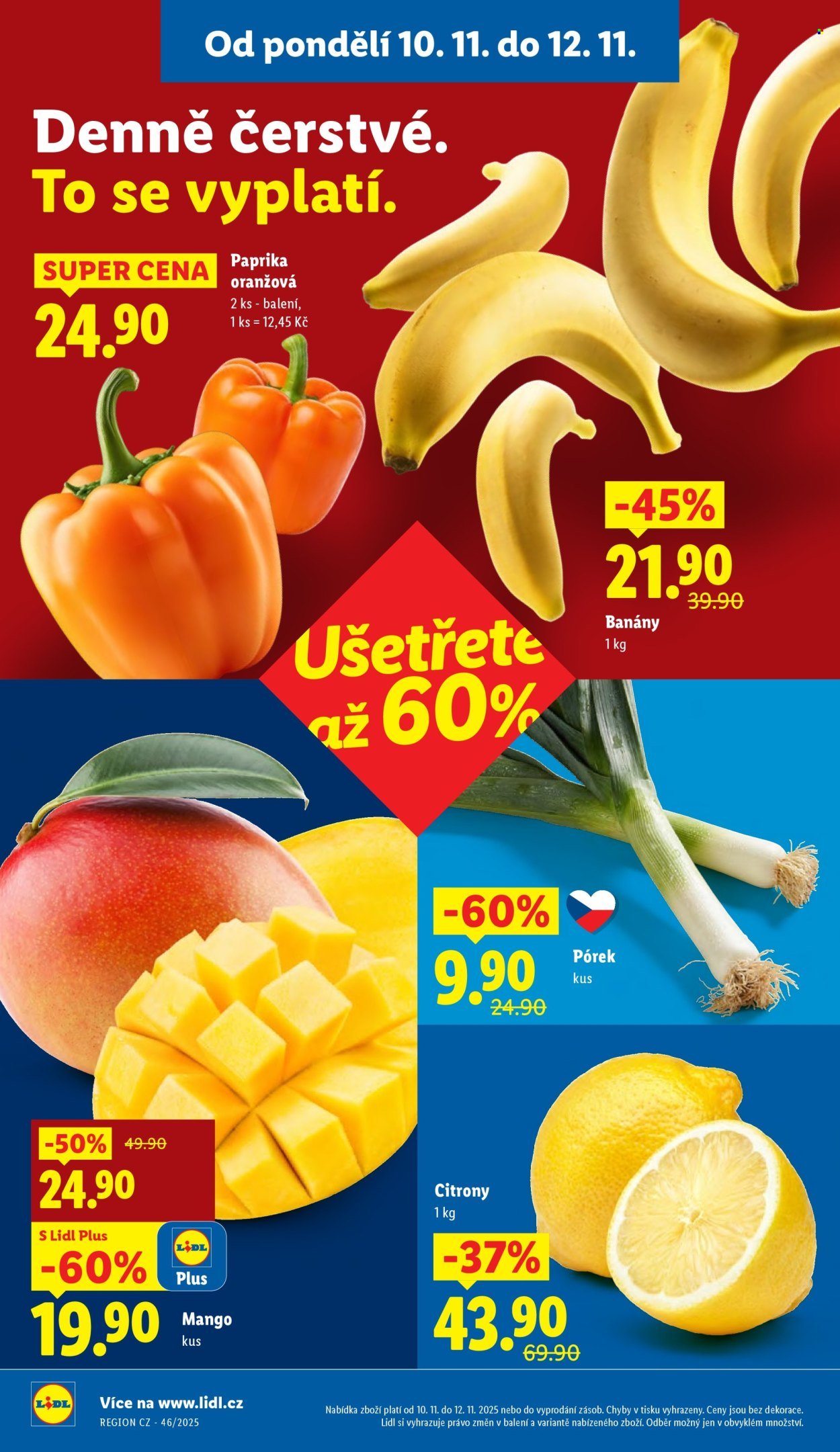 LIDL leták - Od pondělí 10.11.2025 (2025-11-10 - 2025-11-12)