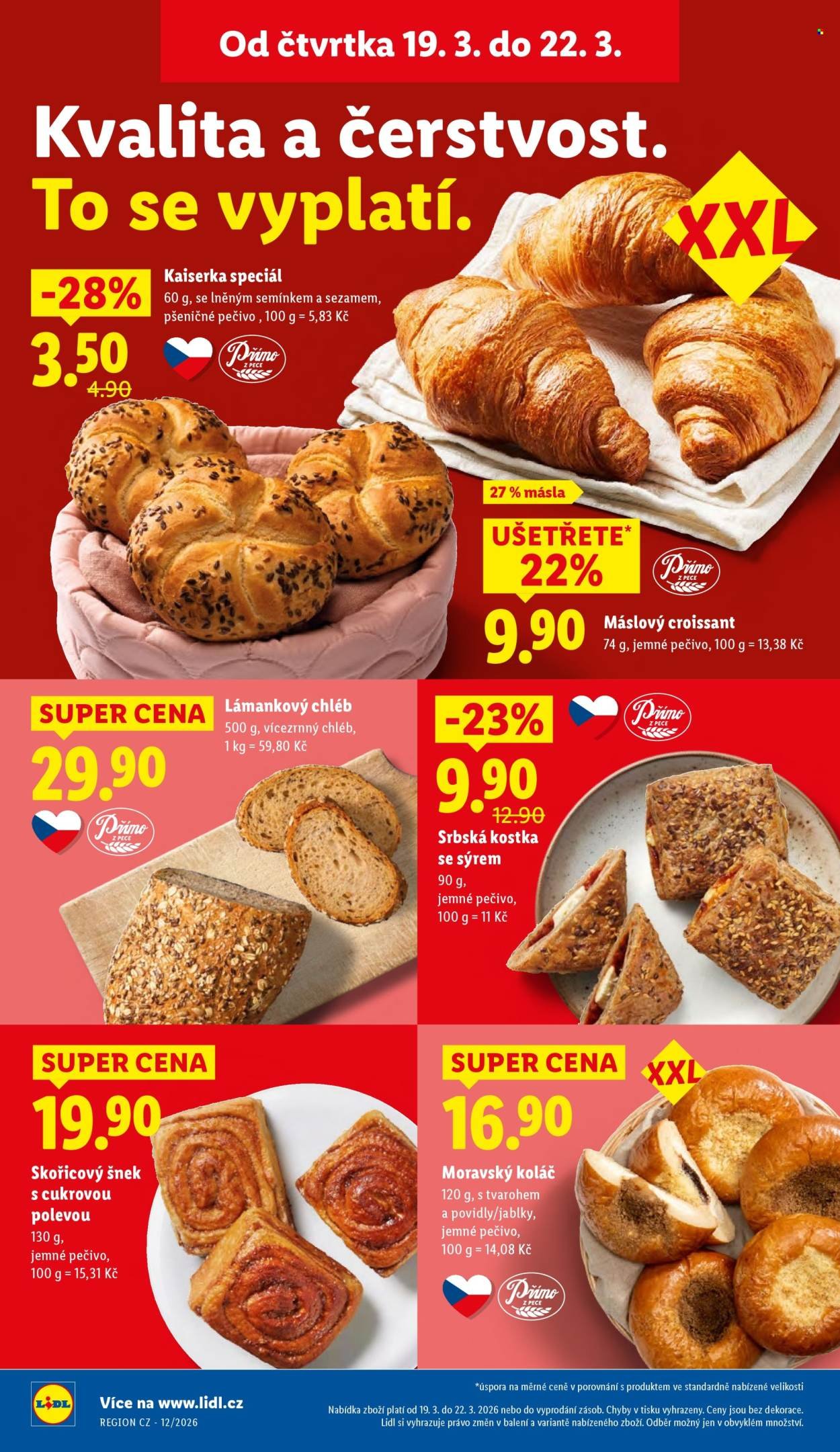 LIDL leták - Od čtvrtka 19.3.2026 (2026-03-19 - 2026-03-22)