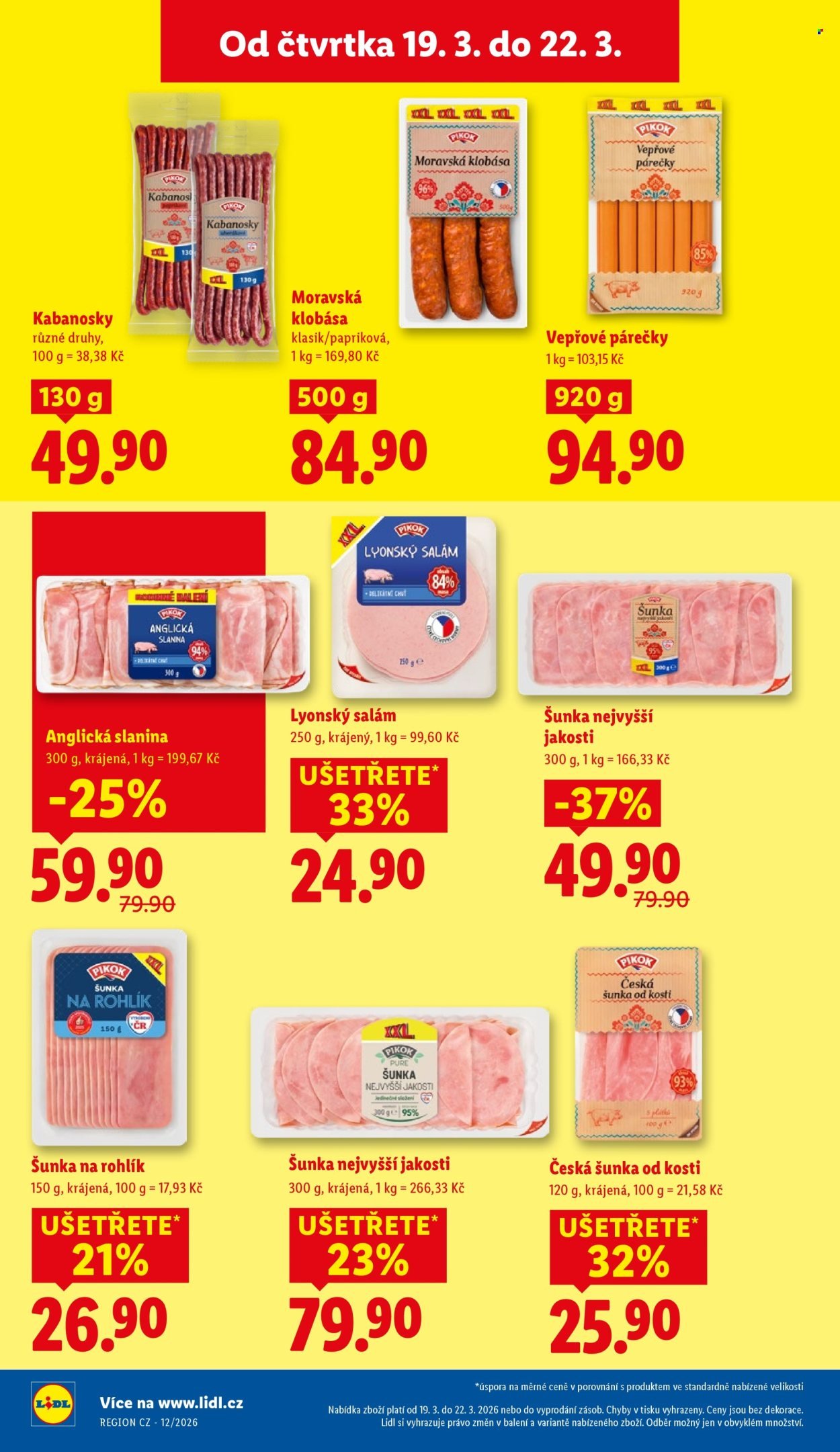 LIDL leták - Od čtvrtka 19.3.2026 (2026-03-19 - 2026-03-22)