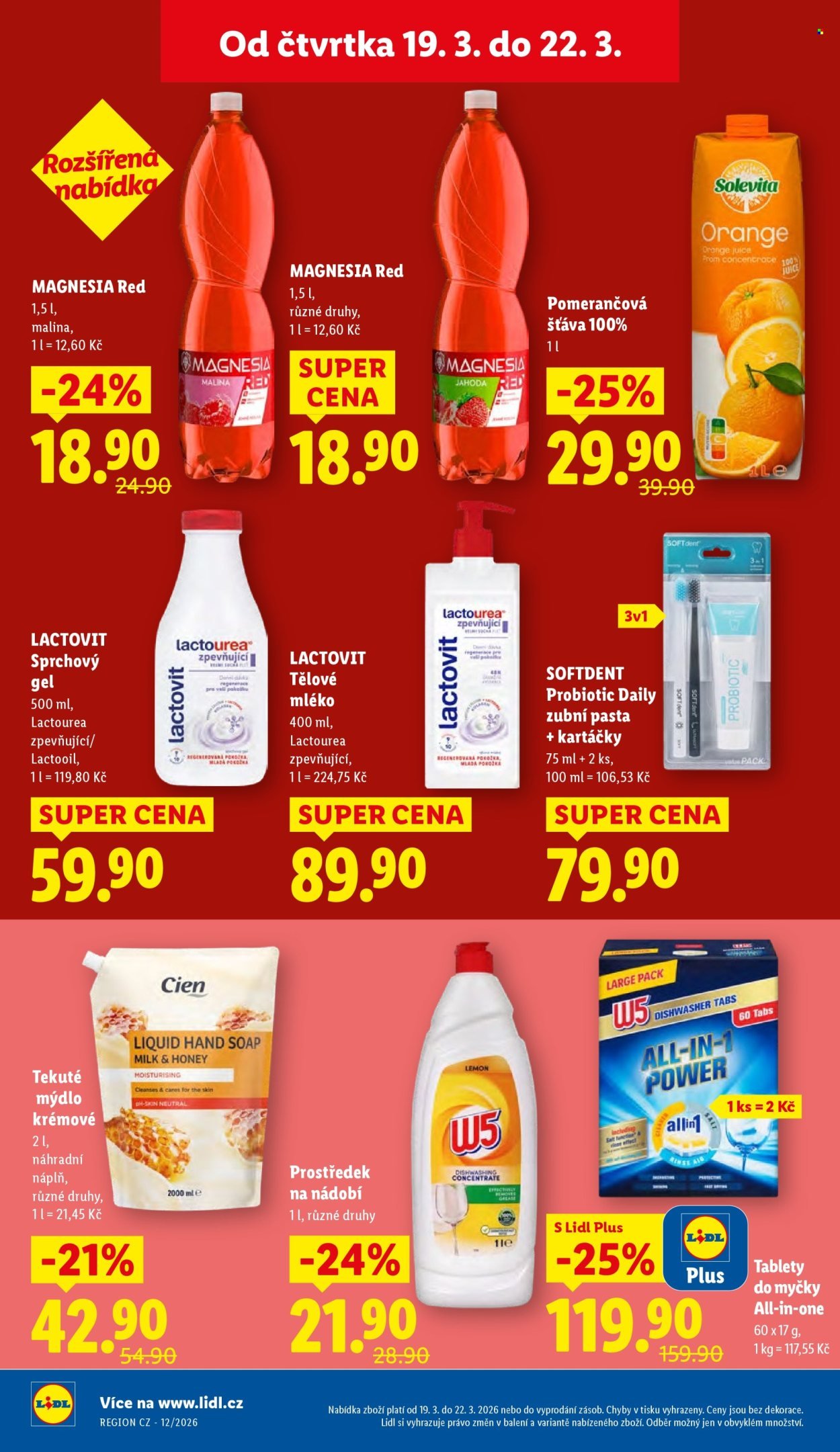 LIDL leták - Od čtvrtka 19.3.2026 (2026-03-19 - 2026-03-22)
