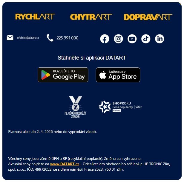 DATART leták - Dopravart (2026-03-31 - 2026-04-02)