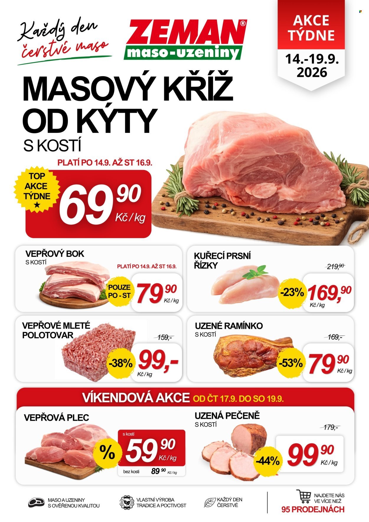ZEMAN MASO-UZENINY leták - Od pondělí 14.9.2026