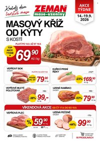 ZEMAN MASO-UZENINY leták - Od pondělí 14.9.2026