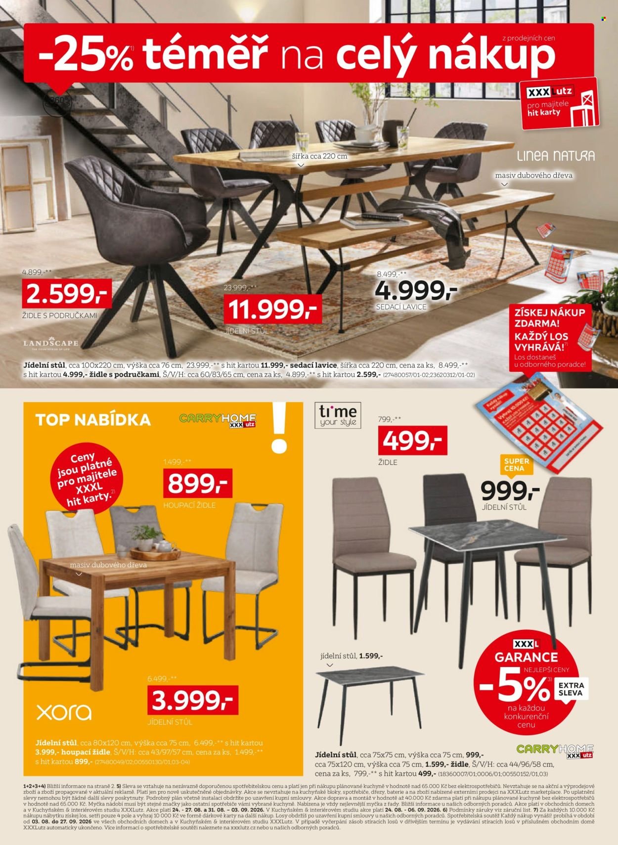 XXXLUTZ leták - Sleva 25 % téměř na celý nákup!