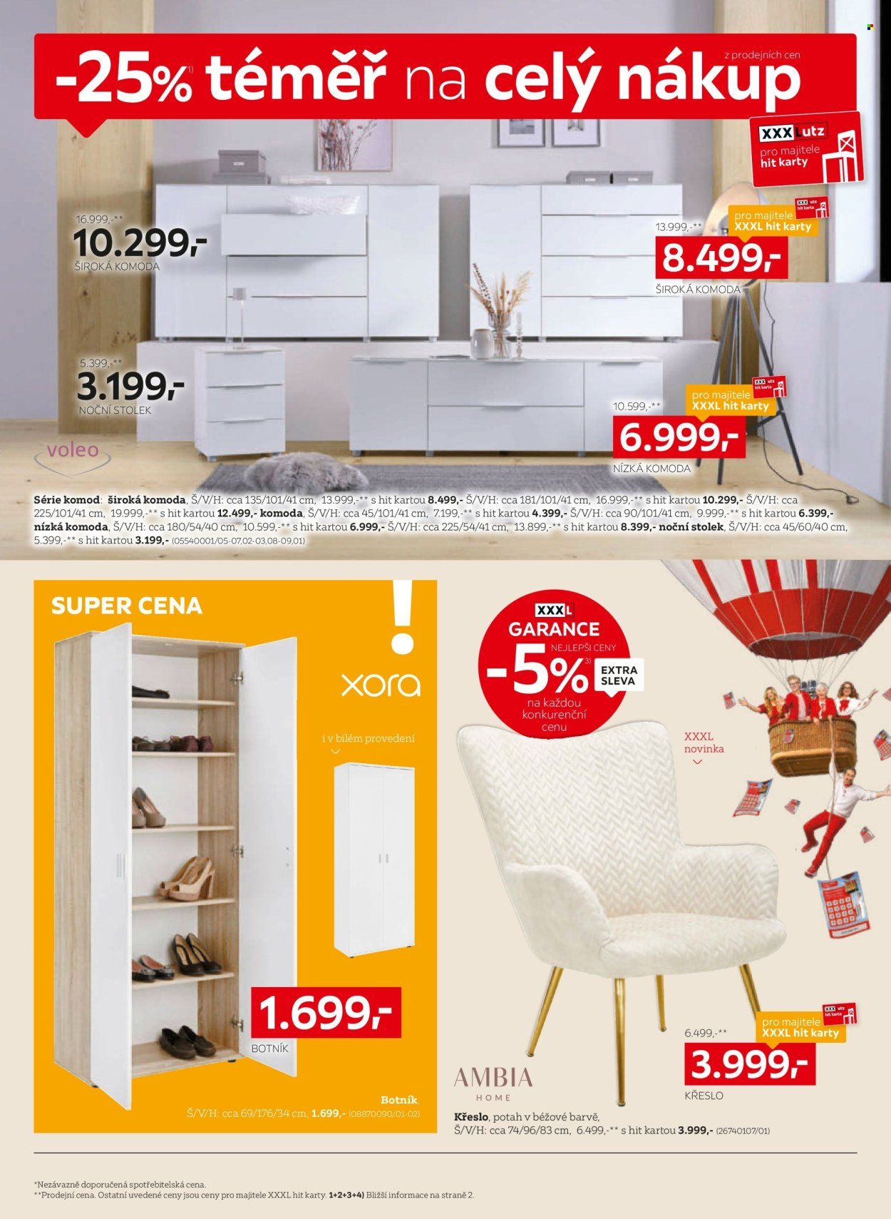 XXXLUTZ leták - Sleva 25 % téměř na celý nákup!