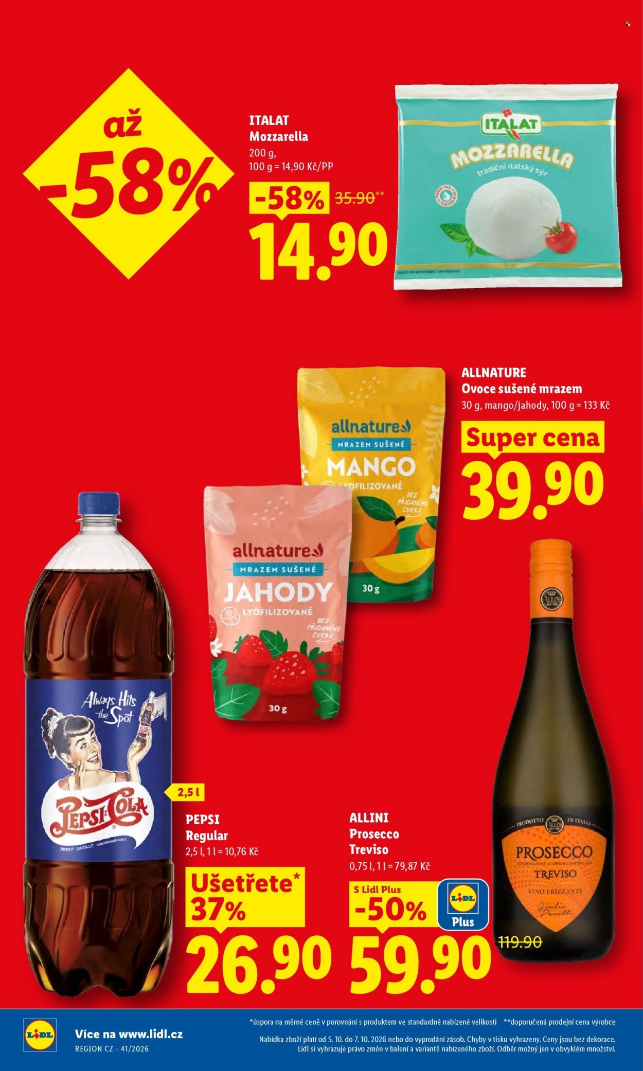 LIDL leták - Od pondělí 5.10.2026