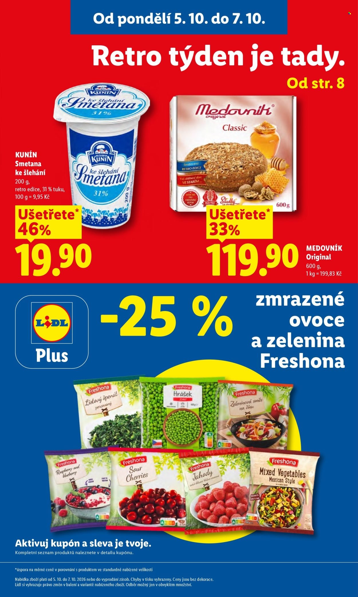 LIDL leták - Od pondělí 5.10.2026