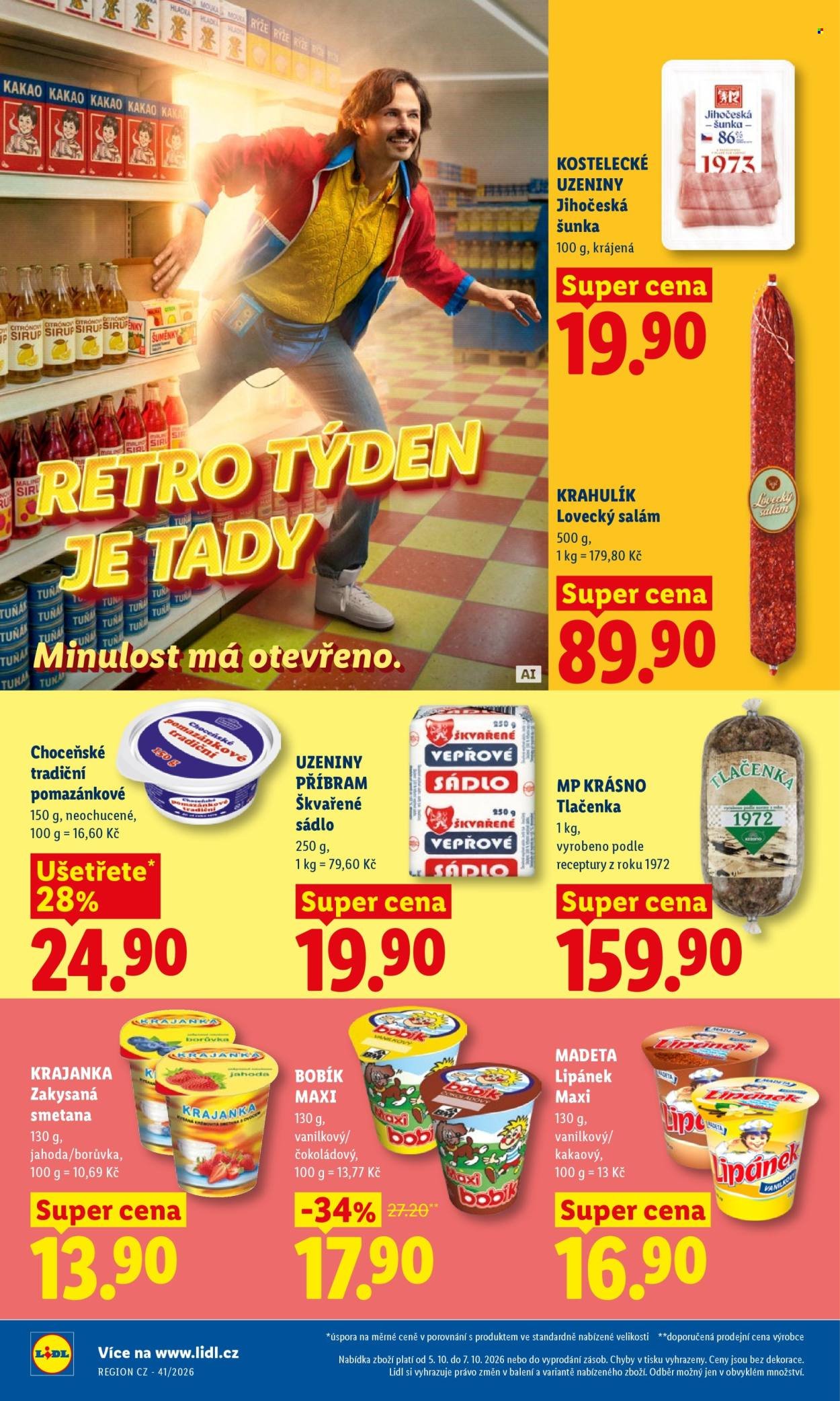 LIDL leták - Od pondělí 5.10.2026