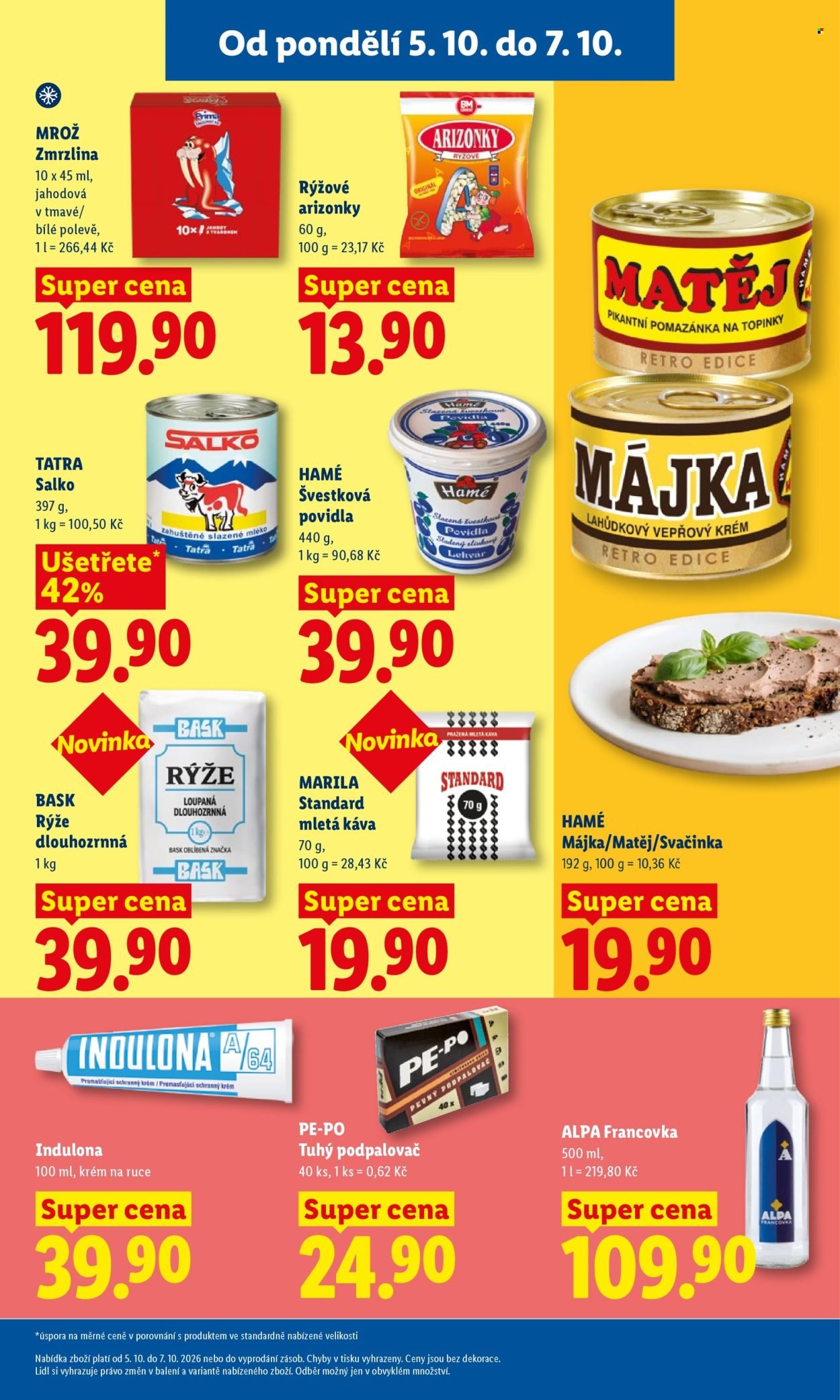 LIDL leták - Od pondělí 5.10.2026