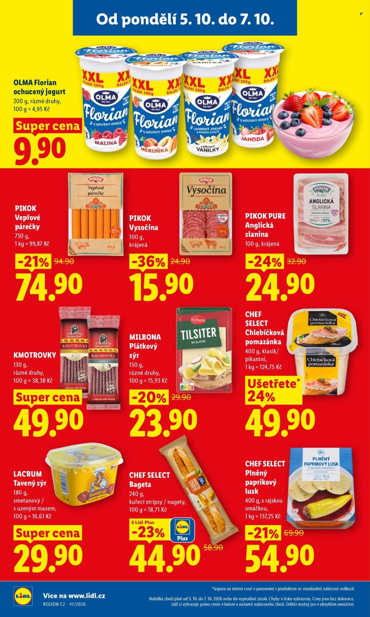 LIDL leták - Od pondělí 5.10.2026