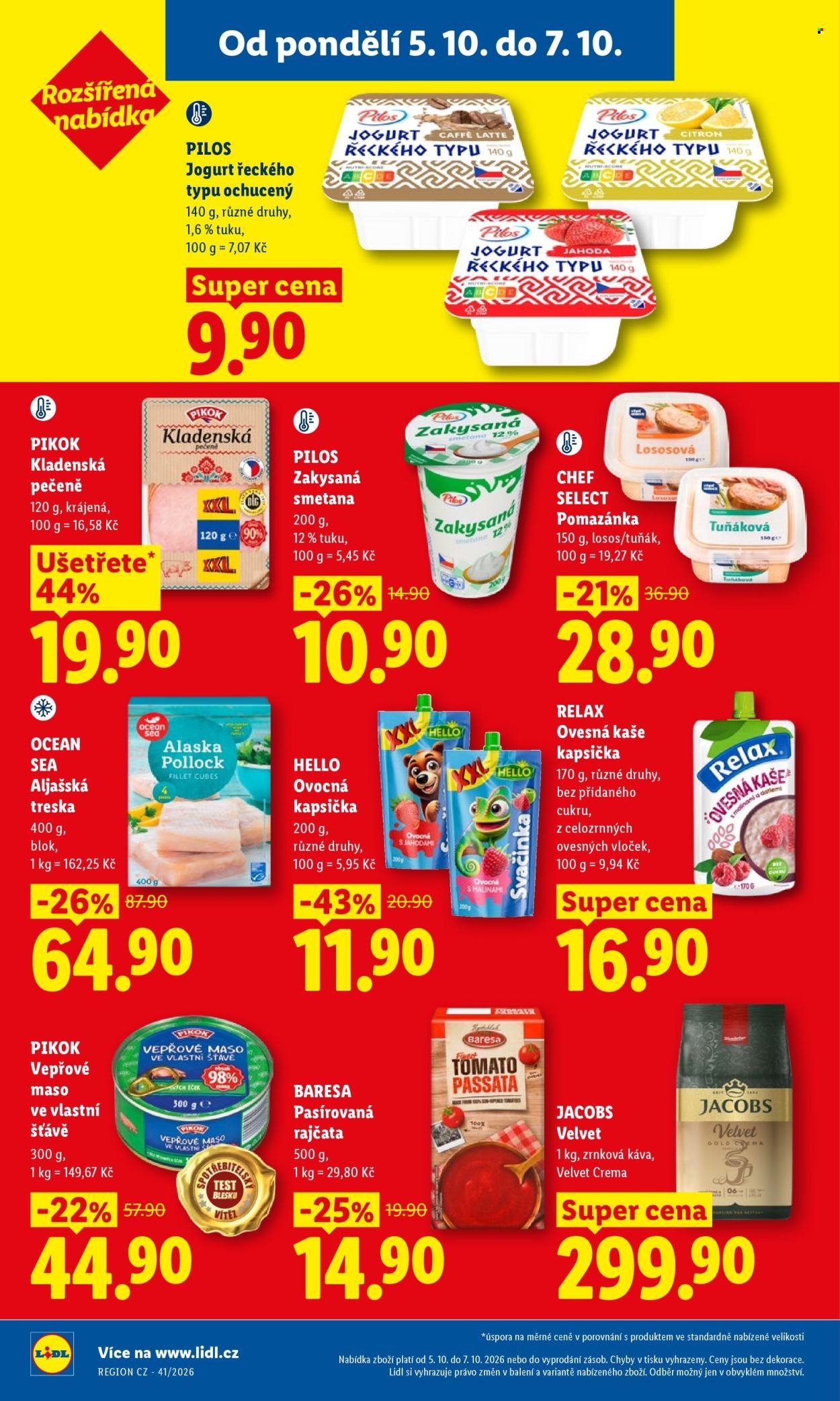 LIDL leták - Od pondělí 5.10.2026
