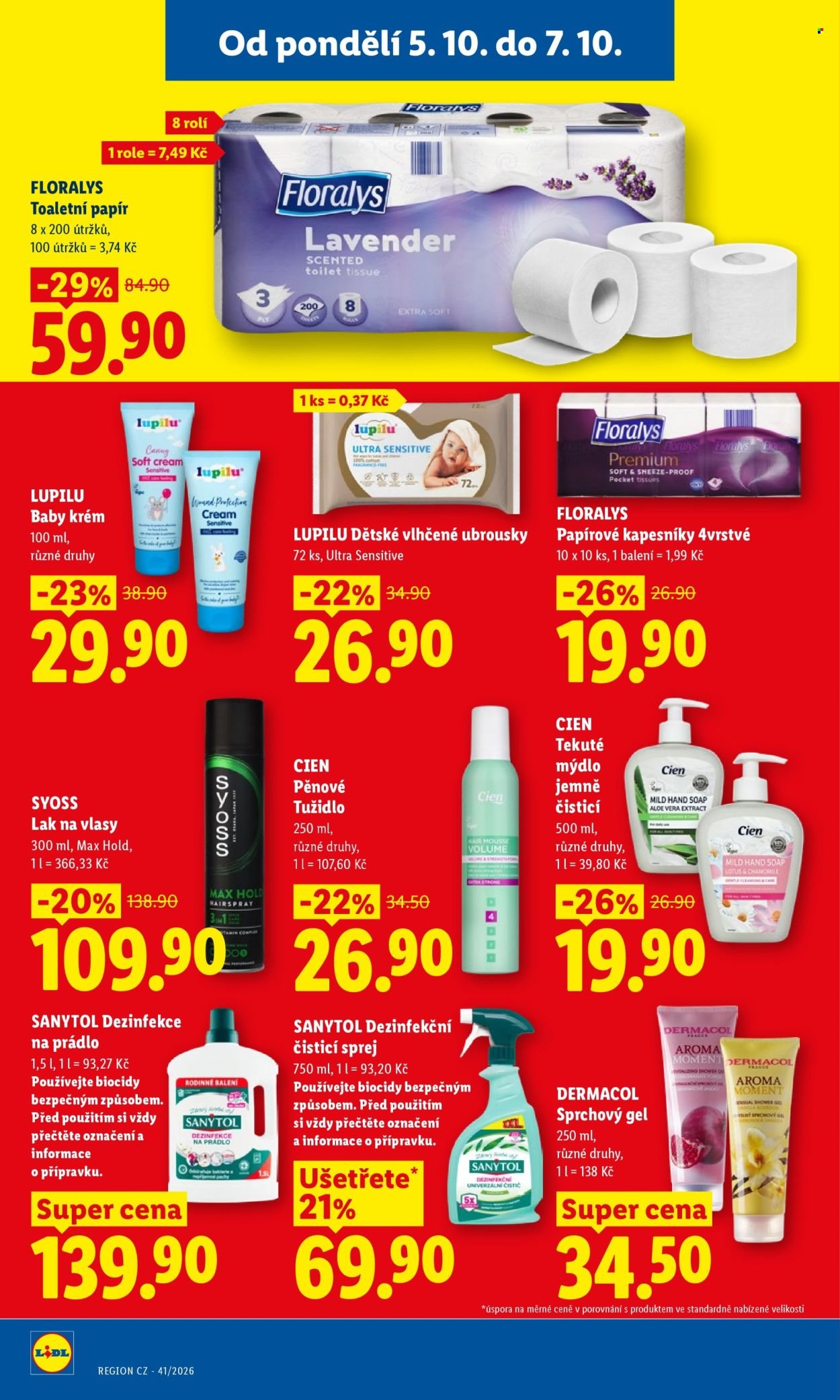LIDL leták - Od pondělí 5.10.2026