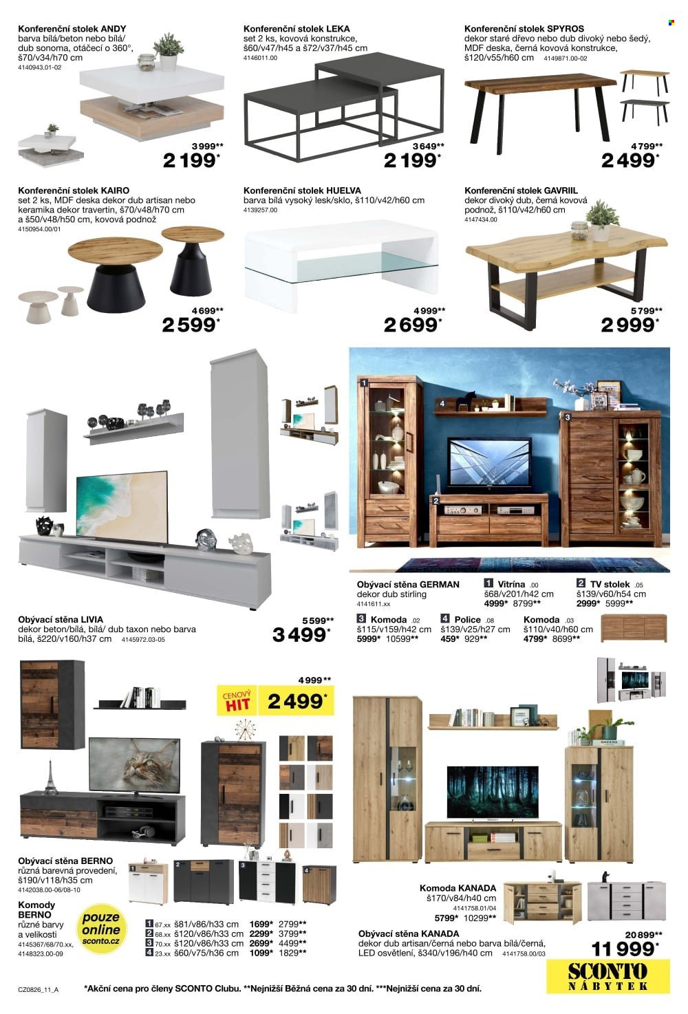 SCONTO NÁBYTEK leták - 1+1 zdarma na matrace, rošty a toppery