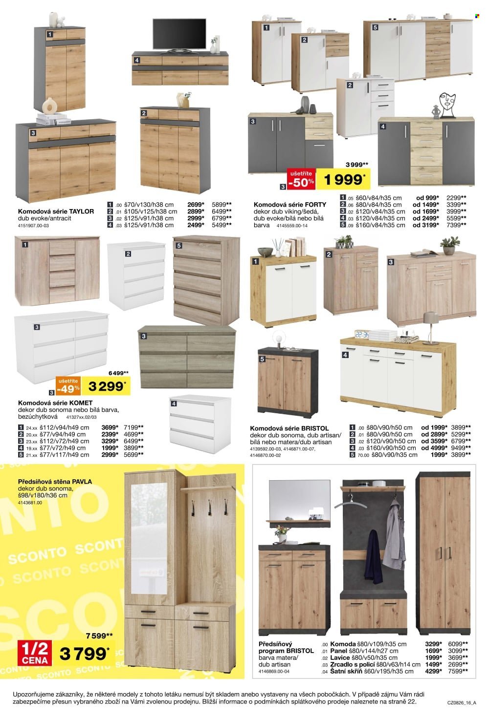 SCONTO NÁBYTEK leták - 1+1 zdarma na matrace, rošty a toppery