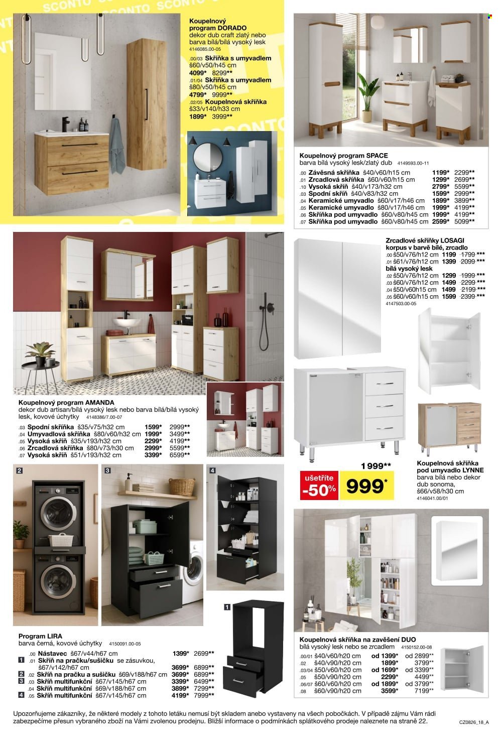 SCONTO NÁBYTEK leták - 1+1 zdarma na matrace, rošty a toppery