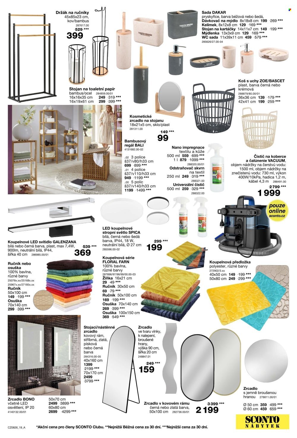 SCONTO NÁBYTEK leták - 1+1 zdarma na matrace, rošty a toppery