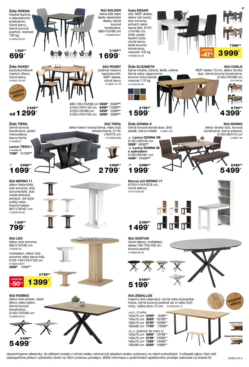 SCONTO NÁBYTEK leták - 1+1 zdarma na matrace, rošty a toppery