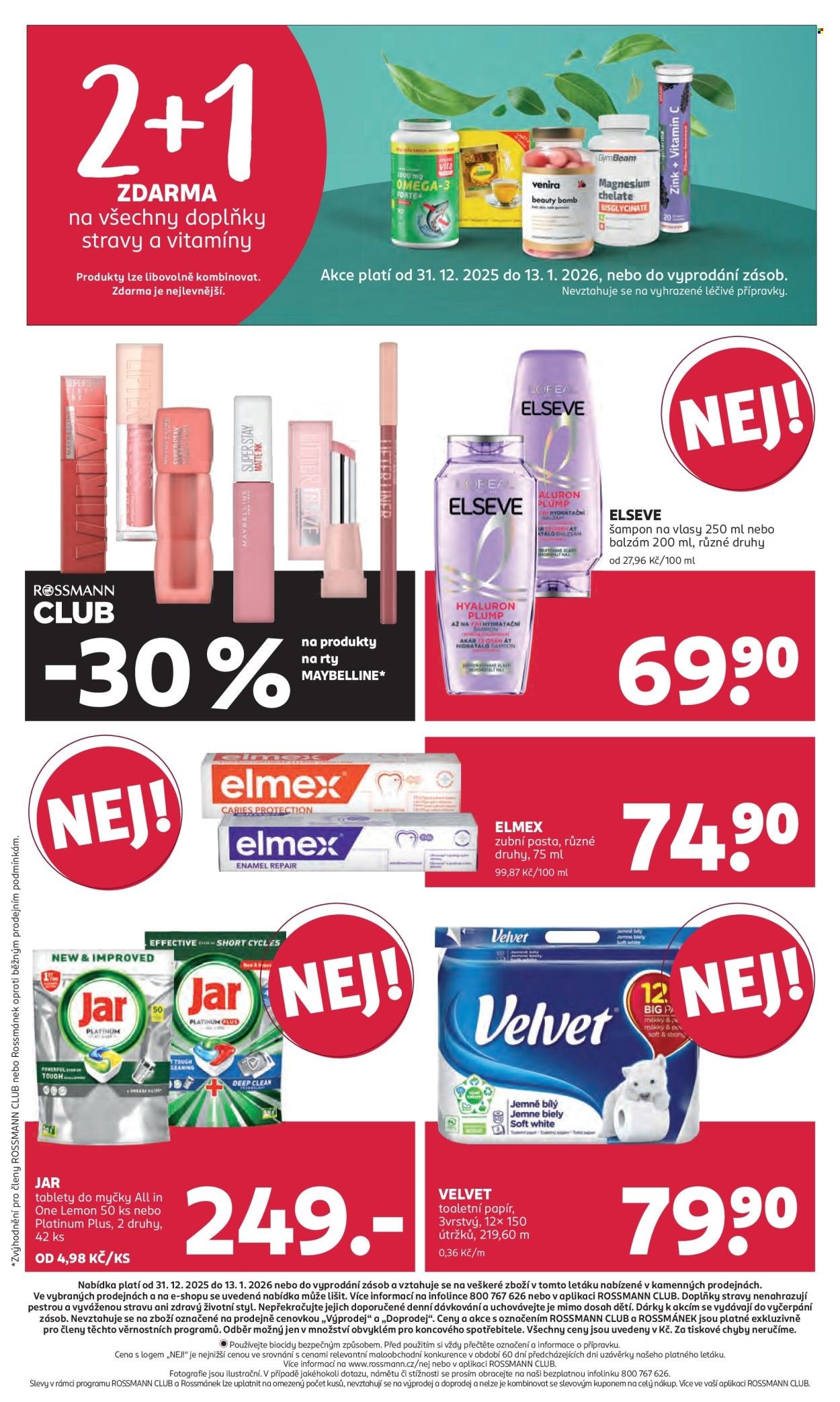 ROSSMANN leták - Od středy 31.12.2025 (2025-12-31 - 2026-01-13)
