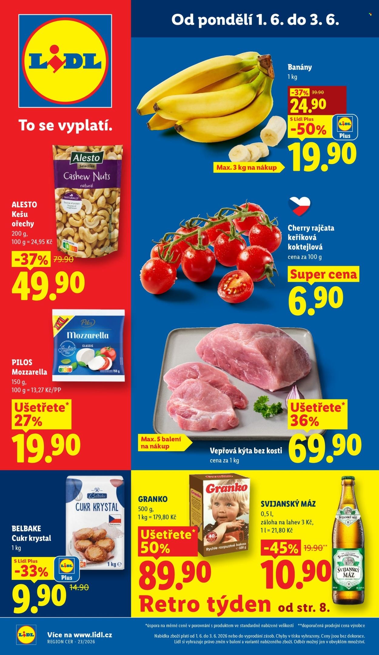 LIDL leták - Od pondělí 1.6.2026 (2026-06-01 - 2026-06-03)