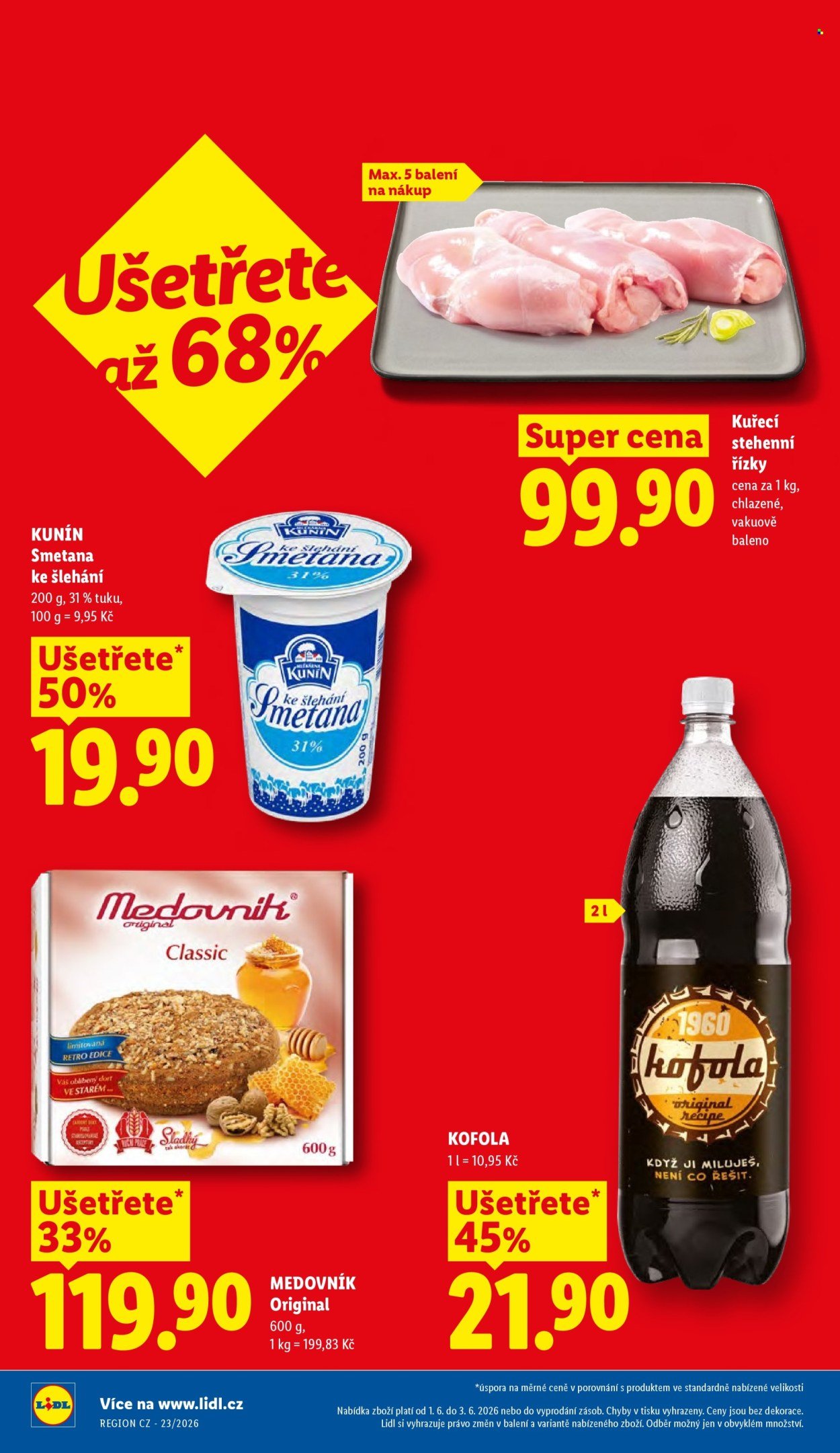 LIDL leták - Od pondělí 1.6.2026 (2026-06-01 - 2026-06-03)