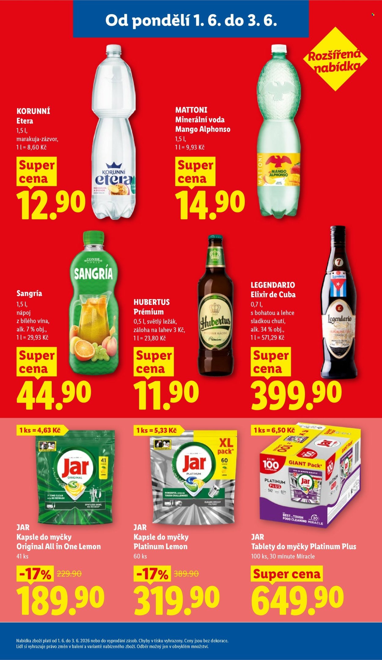 LIDL leták - Od pondělí 1.6.2026 (2026-06-01 - 2026-06-03)