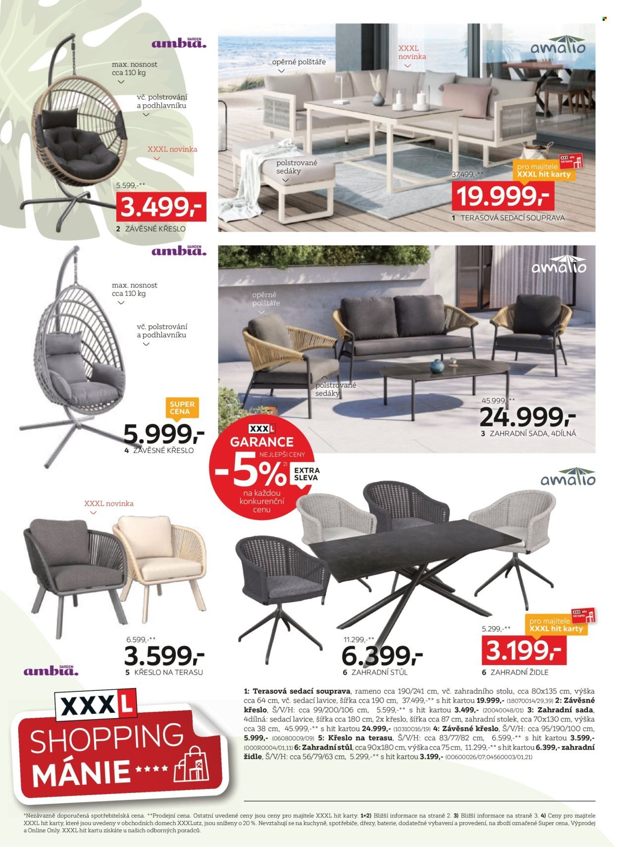 XXXLUTZ leták - Sleva až 30 % na zahradní nábytek (2026-04-07 - 2026-04-19)