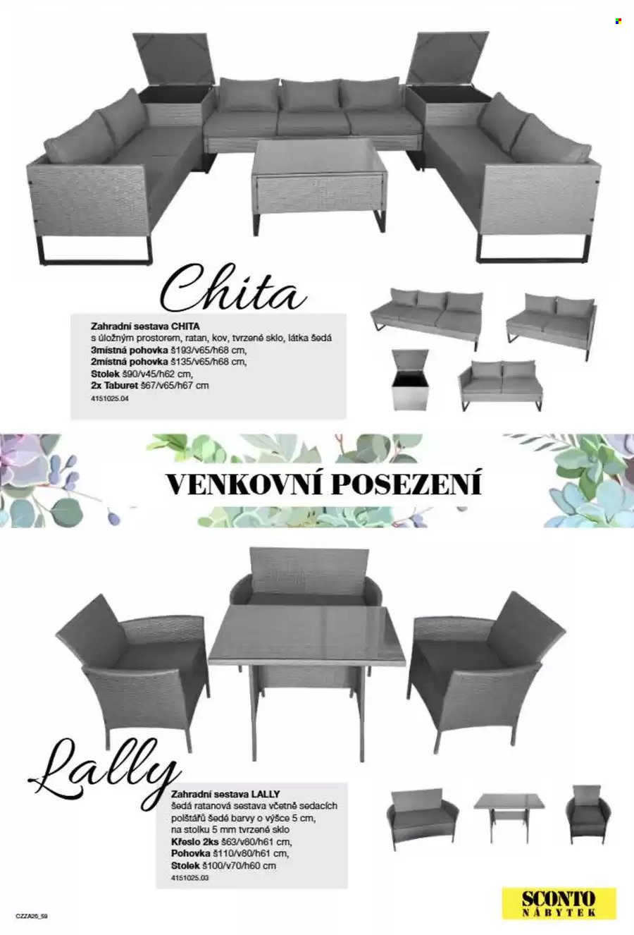 SCONTO NÁBYTEK leták - Zahradní katalog (2026-03-21)