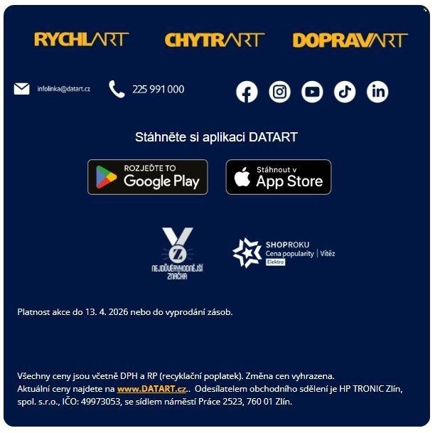 DATART leták - Prémiový set s příslušenstvím (2026-04-08 - 2026-04-13)