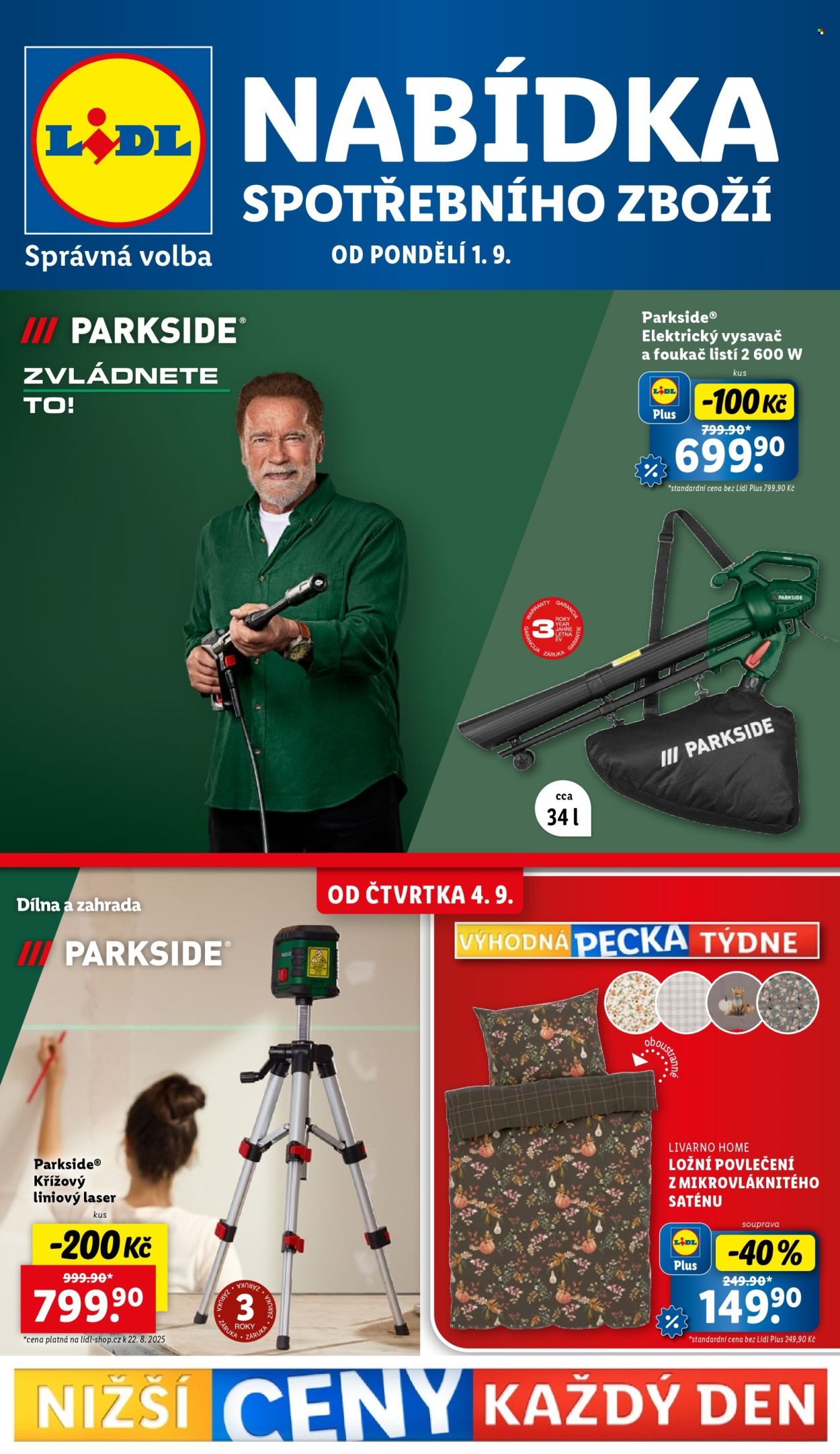 LIDL leták - Spotřební zboží (2025-09-01 - 2025-09-07)