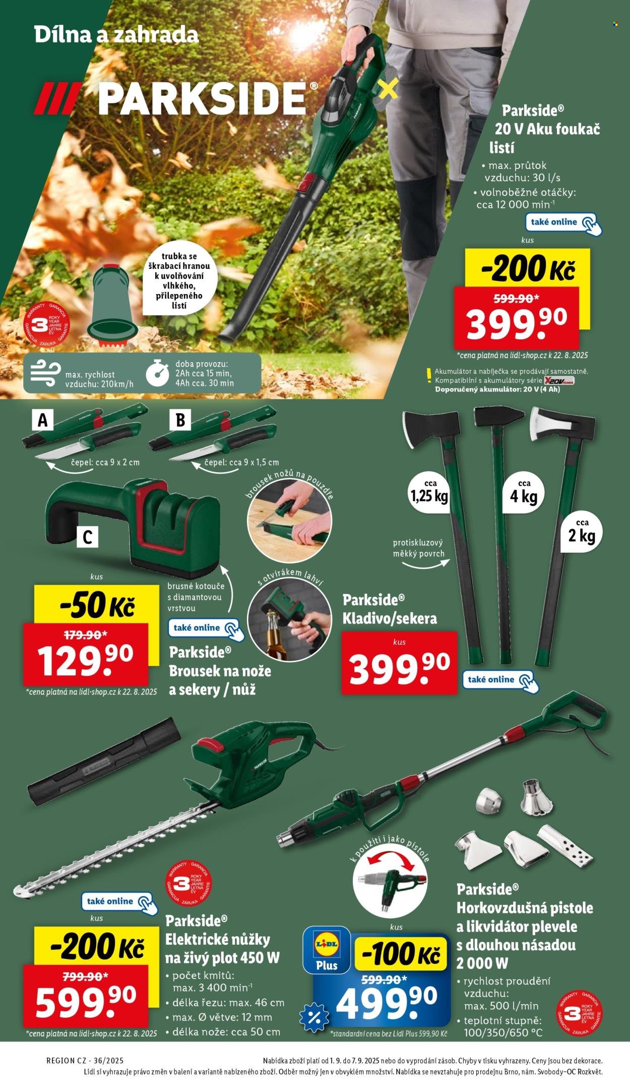 LIDL leták - Spotřební zboží (2025-09-01 - 2025-09-07)