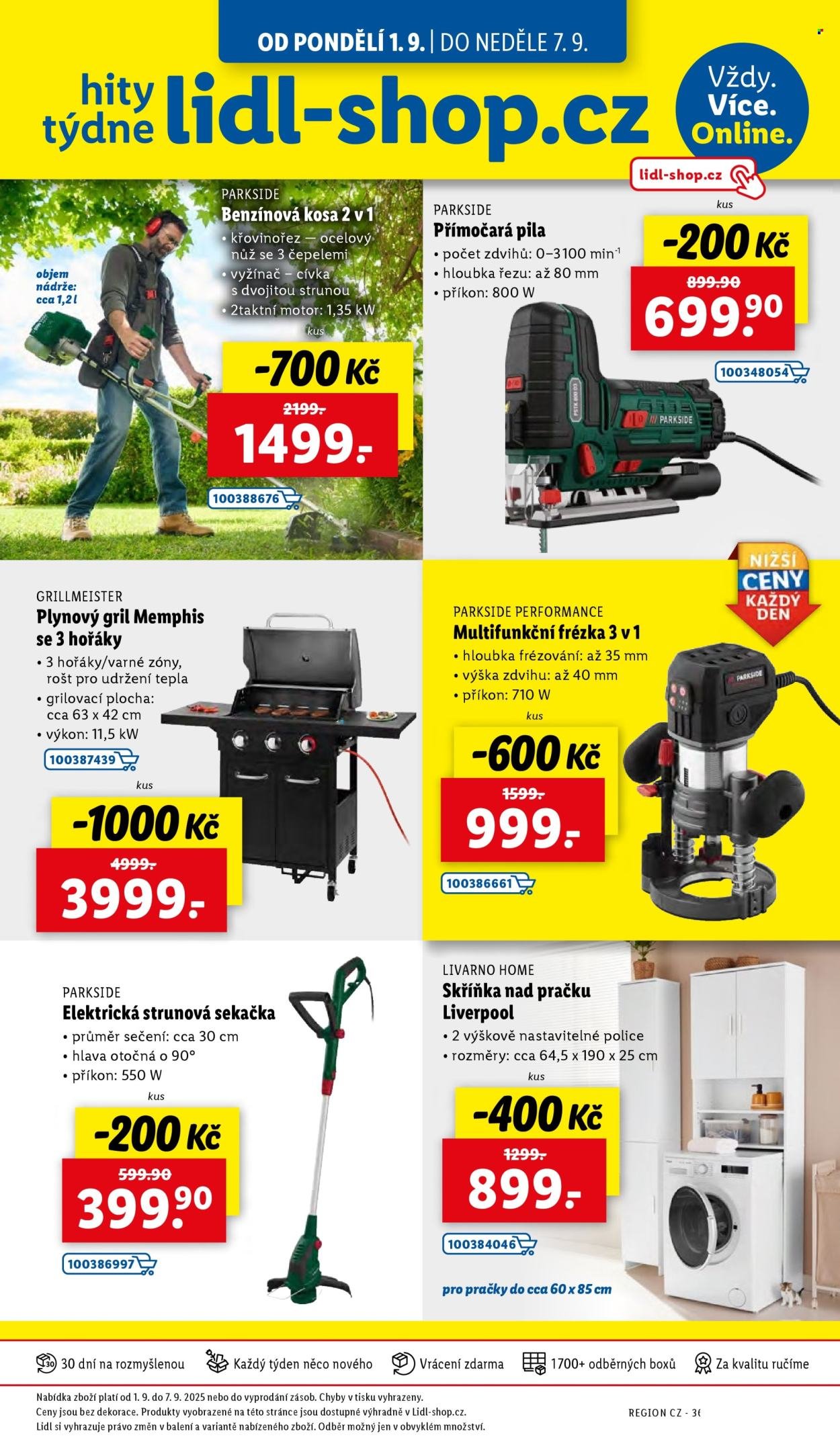 LIDL leták - Spotřební zboží (2025-09-01 - 2025-09-07)