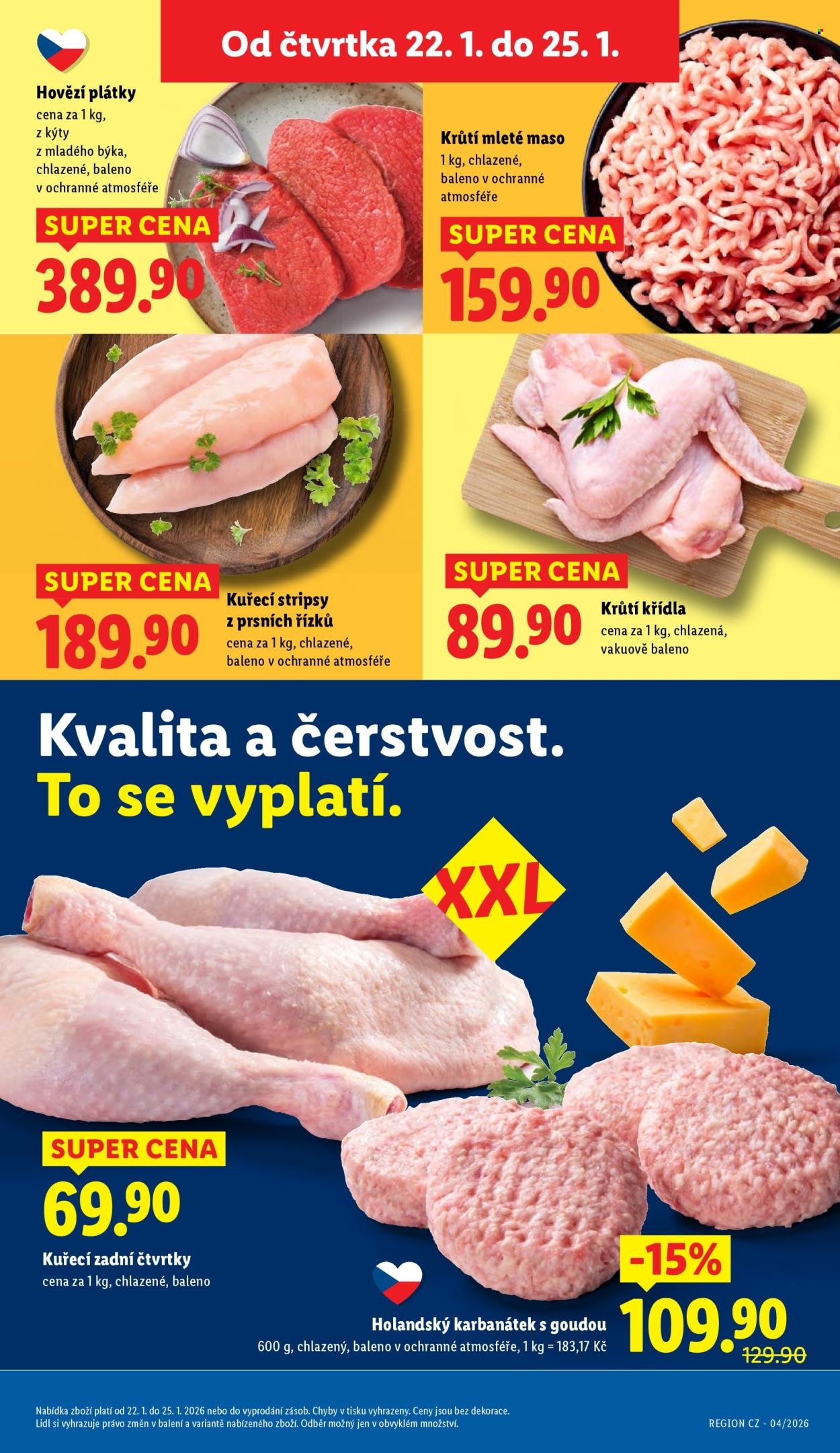 LIDL leták - Od čtvrtka 22.1.2026 (2026-01-22 - 2026-01-25)
