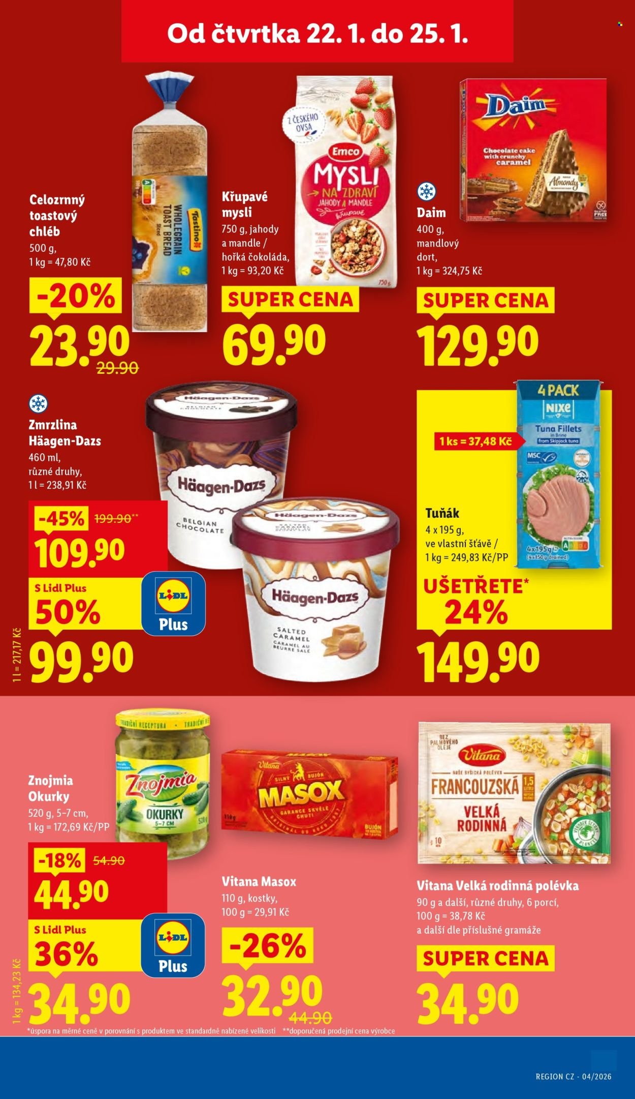 LIDL leták - Od čtvrtka 22.1.2026 (2026-01-22 - 2026-01-25)