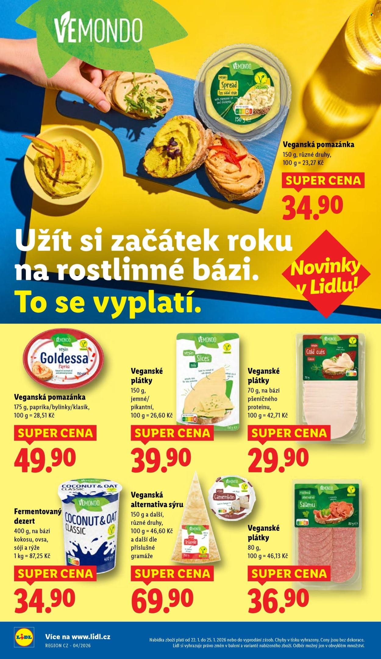 LIDL leták - Od čtvrtka 22.1.2026 (2026-01-22 - 2026-01-25)