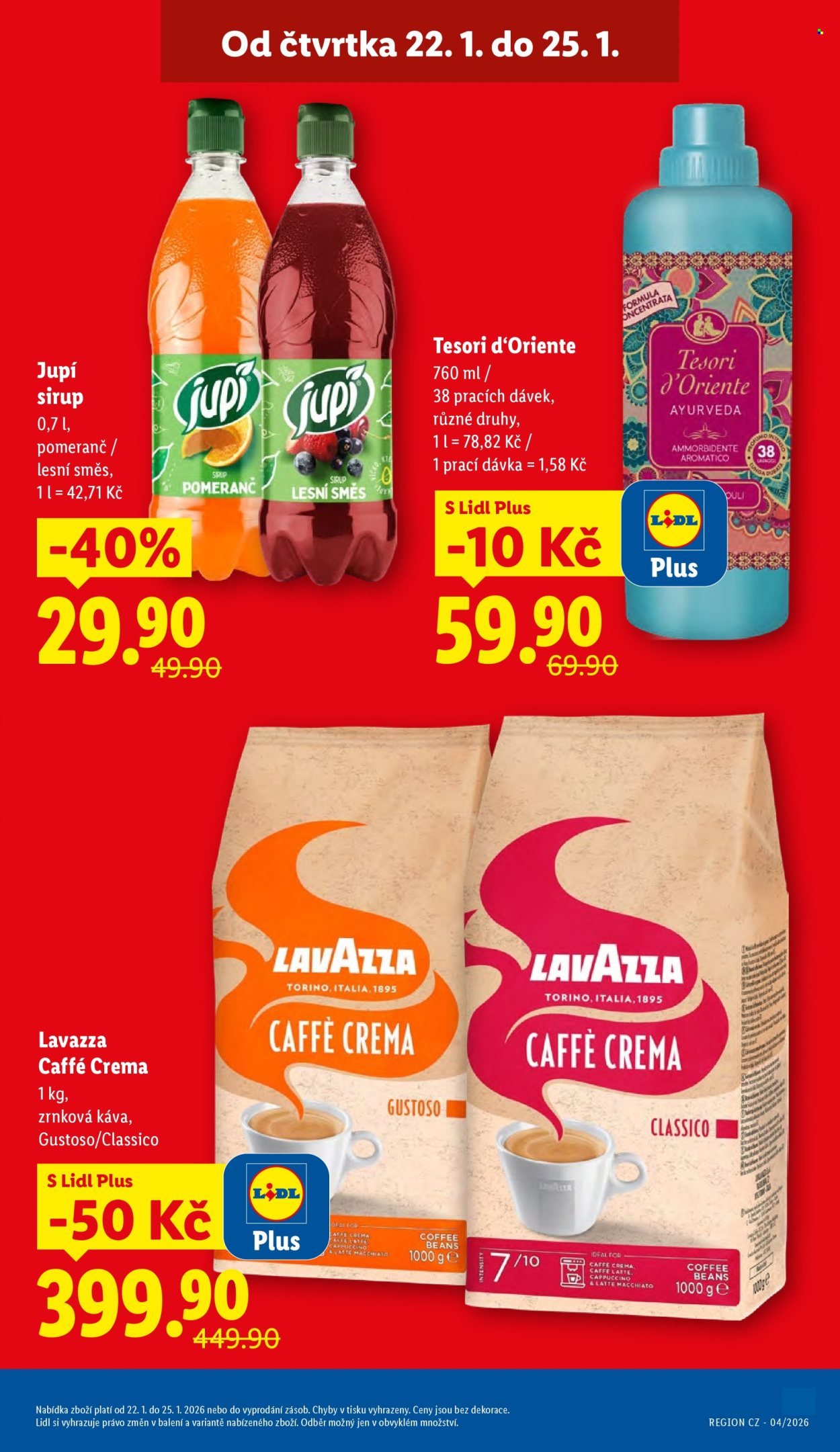 LIDL leták - Od čtvrtka 22.1.2026 (2026-01-22 - 2026-01-25)