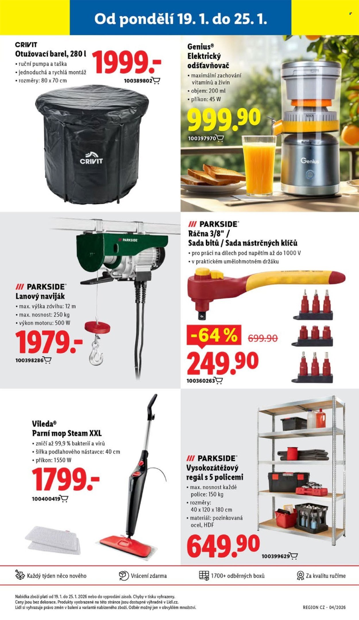 LIDL leták - Od čtvrtka 22.1.2026 (2026-01-22 - 2026-01-25)