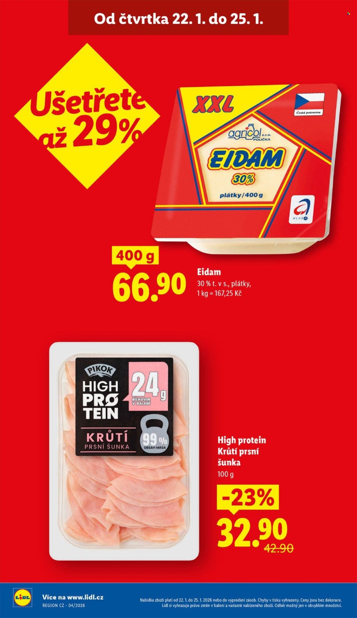 LIDL leták - Od čtvrtka 22.1.2026 (2026-01-22 - 2026-01-25)