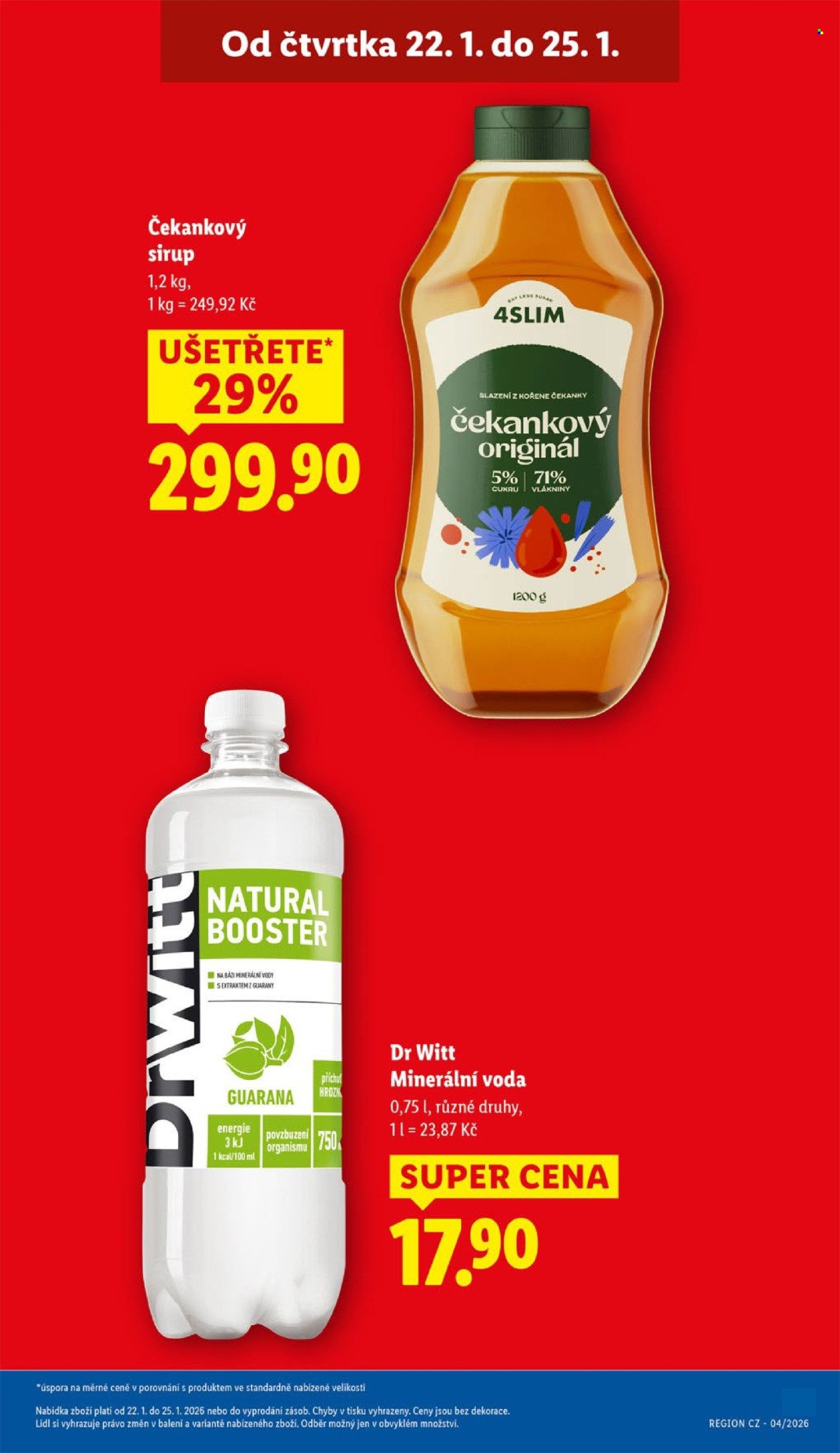 LIDL leták - Od čtvrtka 22.1.2026 (2026-01-22 - 2026-01-25)