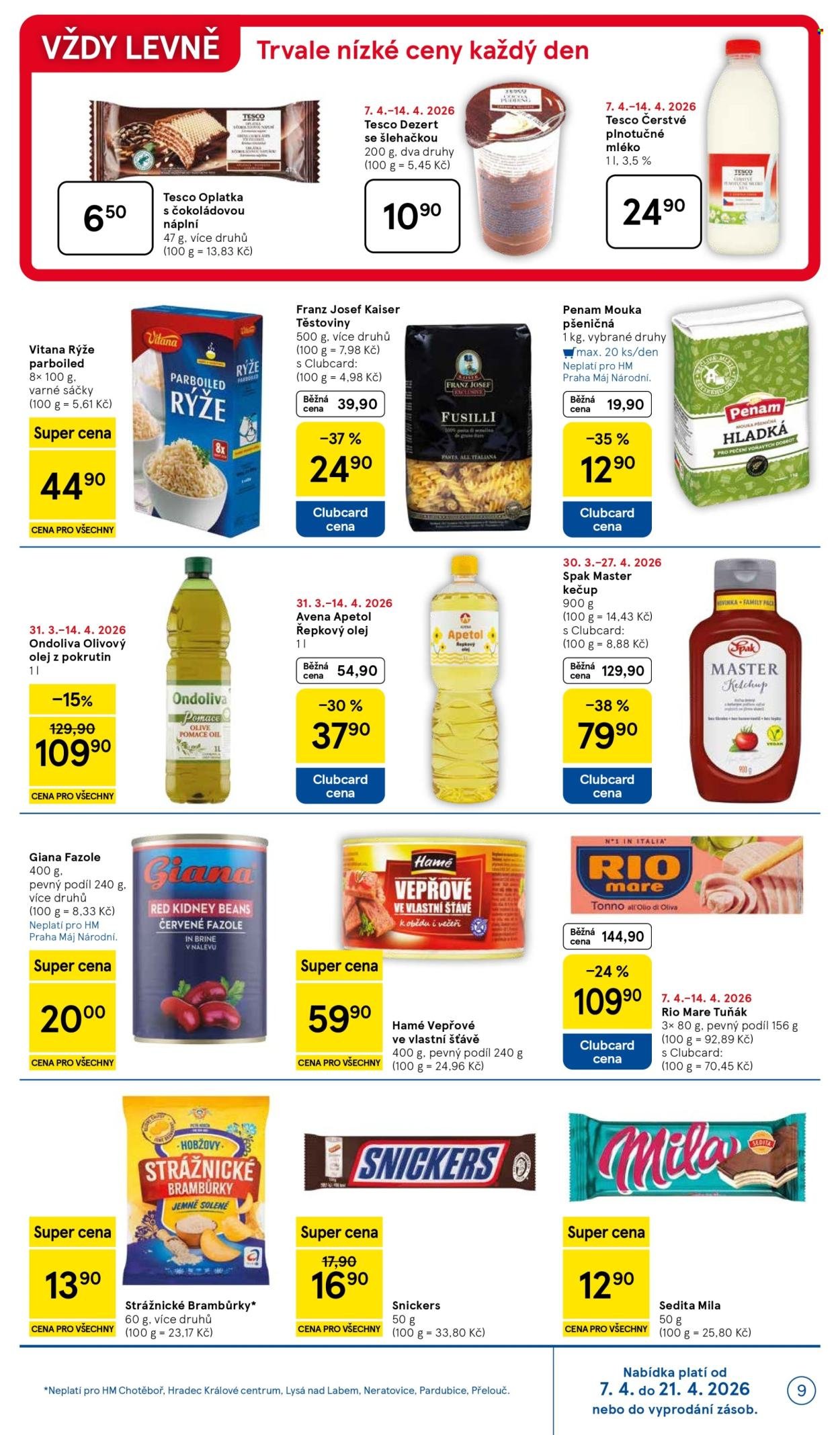 TESCO leták - Vše za 10 20 50 Kč (2026-04-07 - 2026-04-14)