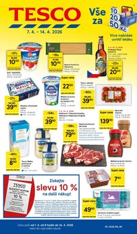 TESCO leták - Vše za 10 20 50 Kč (2026-04-07 - 2026-04-14)