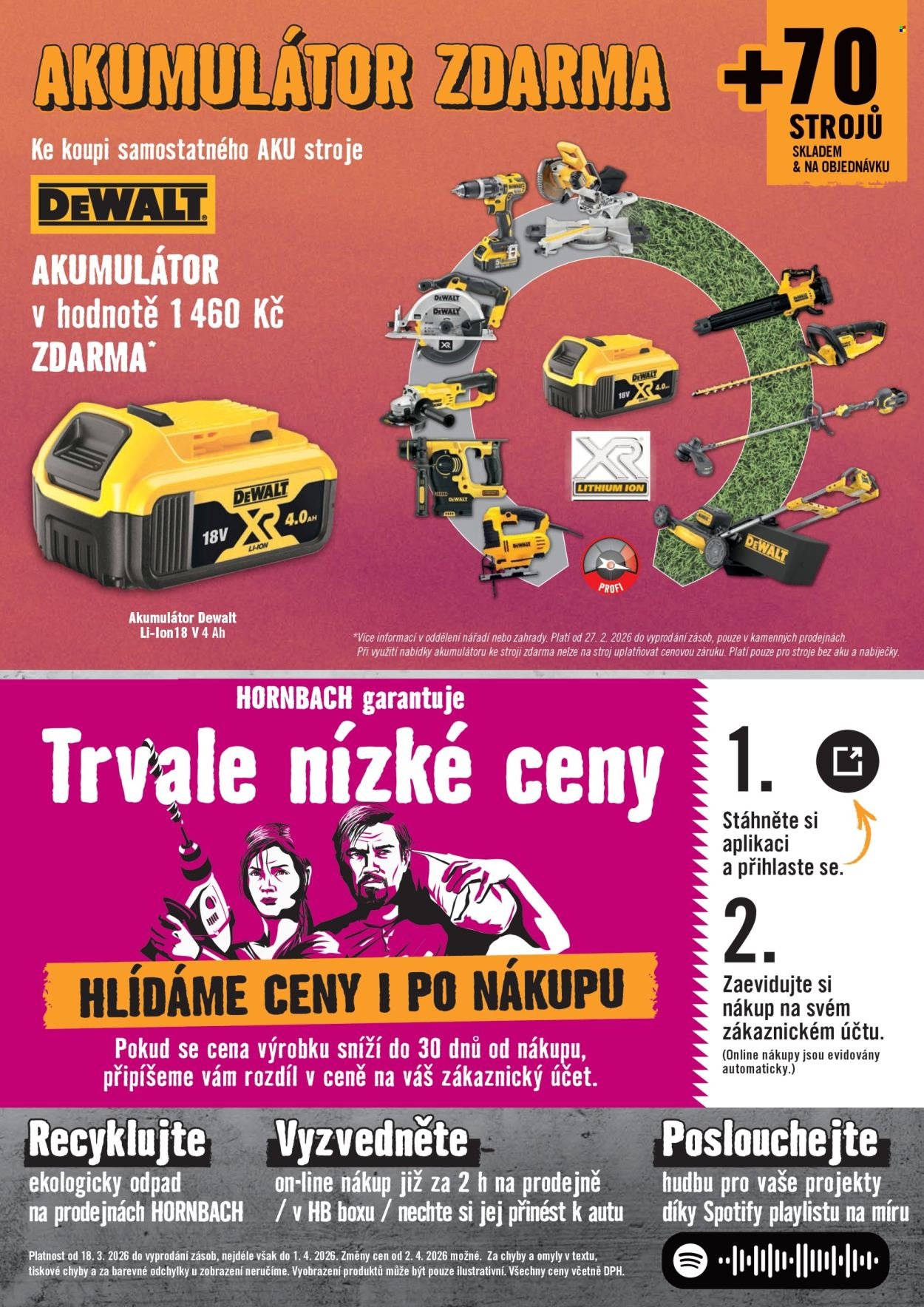 HORNBACH leták - Váš další projekt - Technická zahrada (2026-03-18 - 2026-04-01)