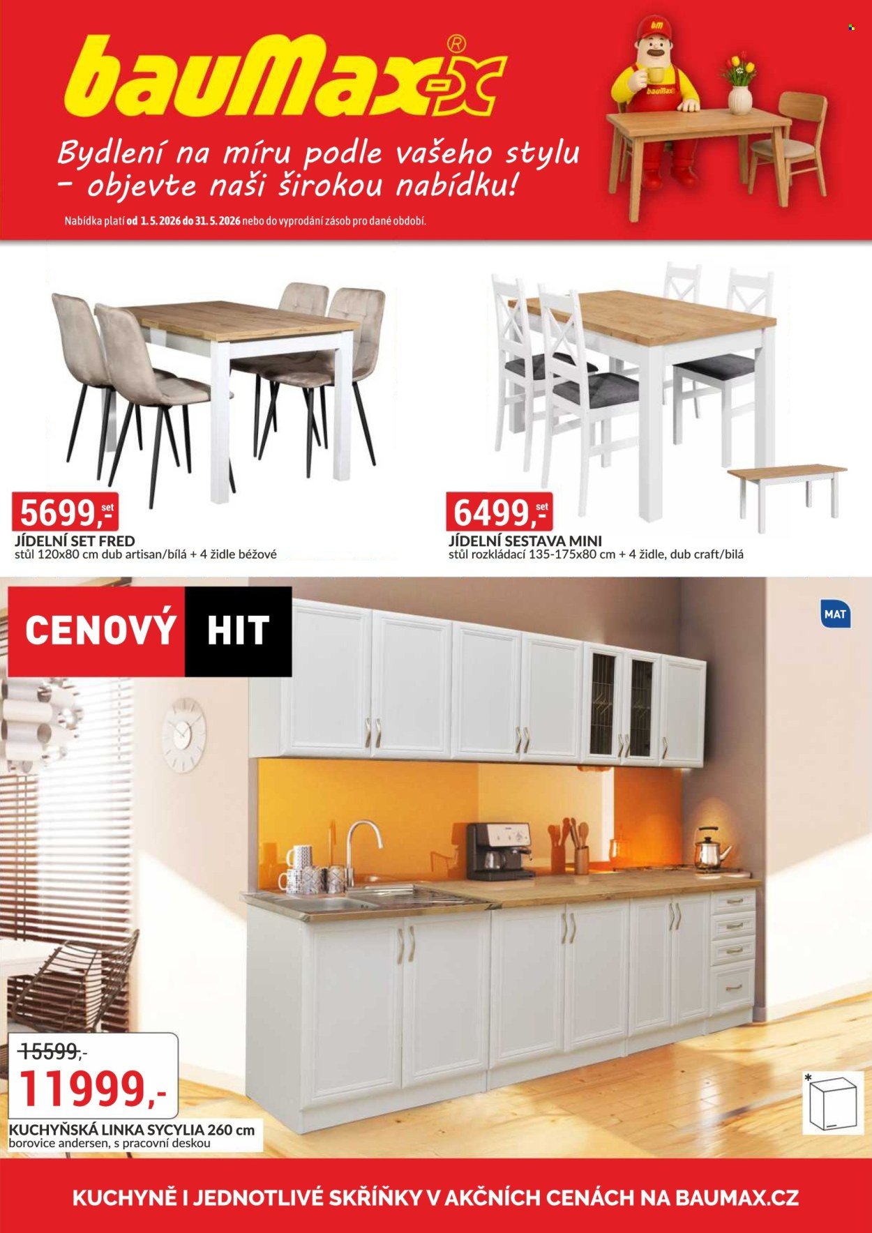 BAUMAX leták - Od pátku 1.5.2026 (2026-05-01 - 2026-05-31)