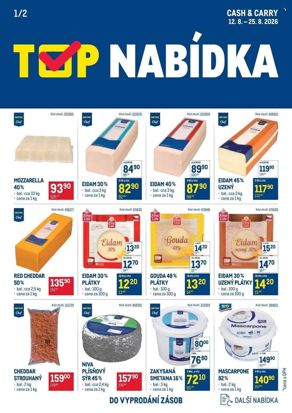 MAKRO leták - TOP mléčné výrobky
