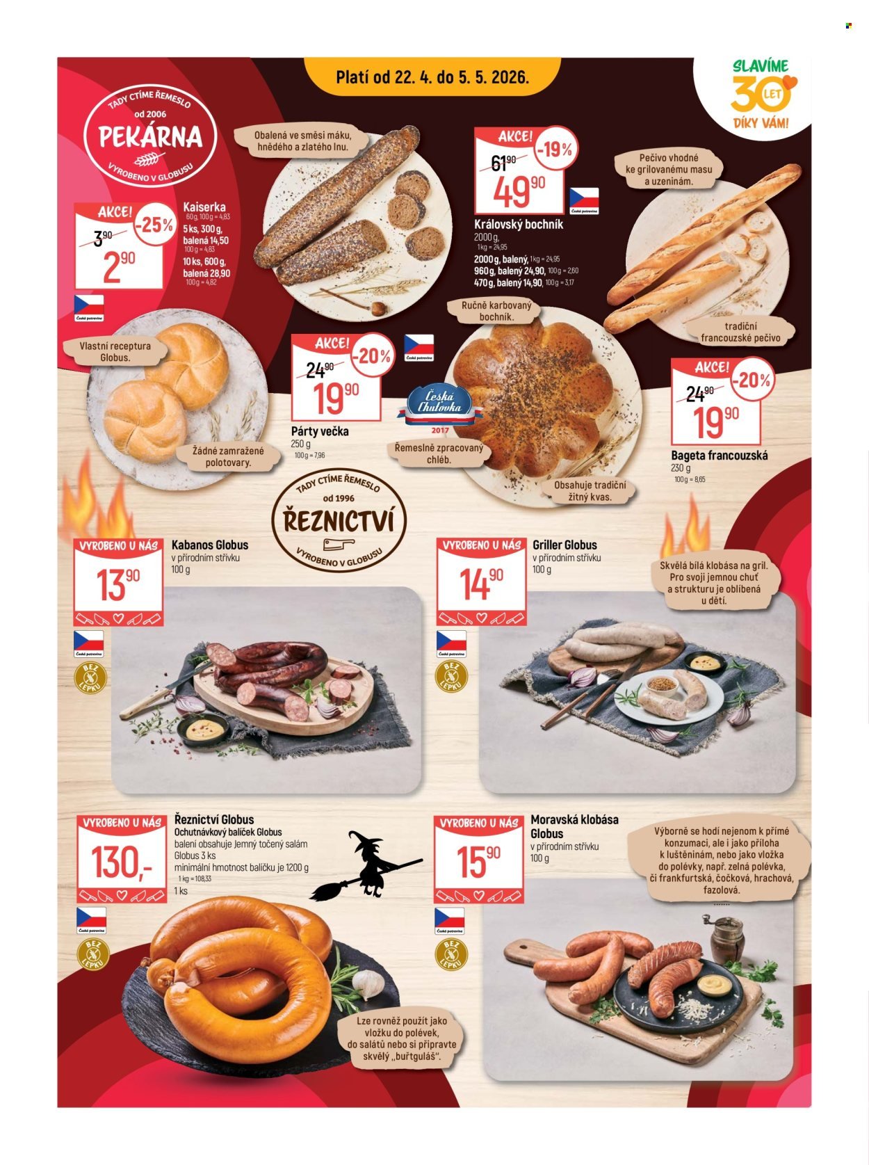 GLOBUS leták - Od středy 22.4.2026 (2026-04-22 - 2026-05-05)