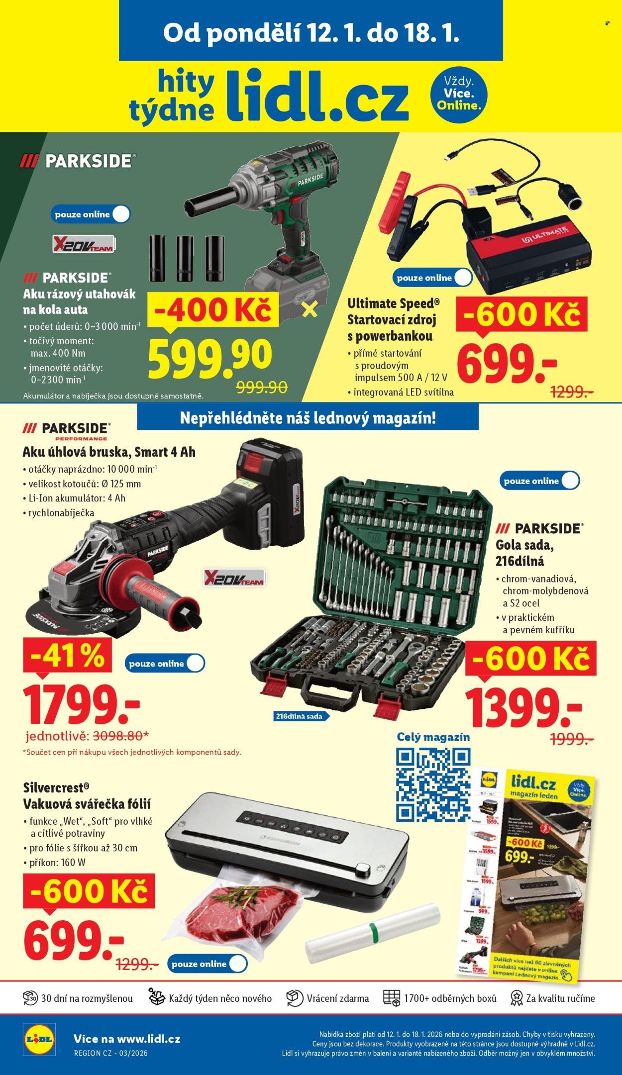 LIDL leták - Hity týdne se slevou až 41 % (2026-01-12 - 2026-01-18)