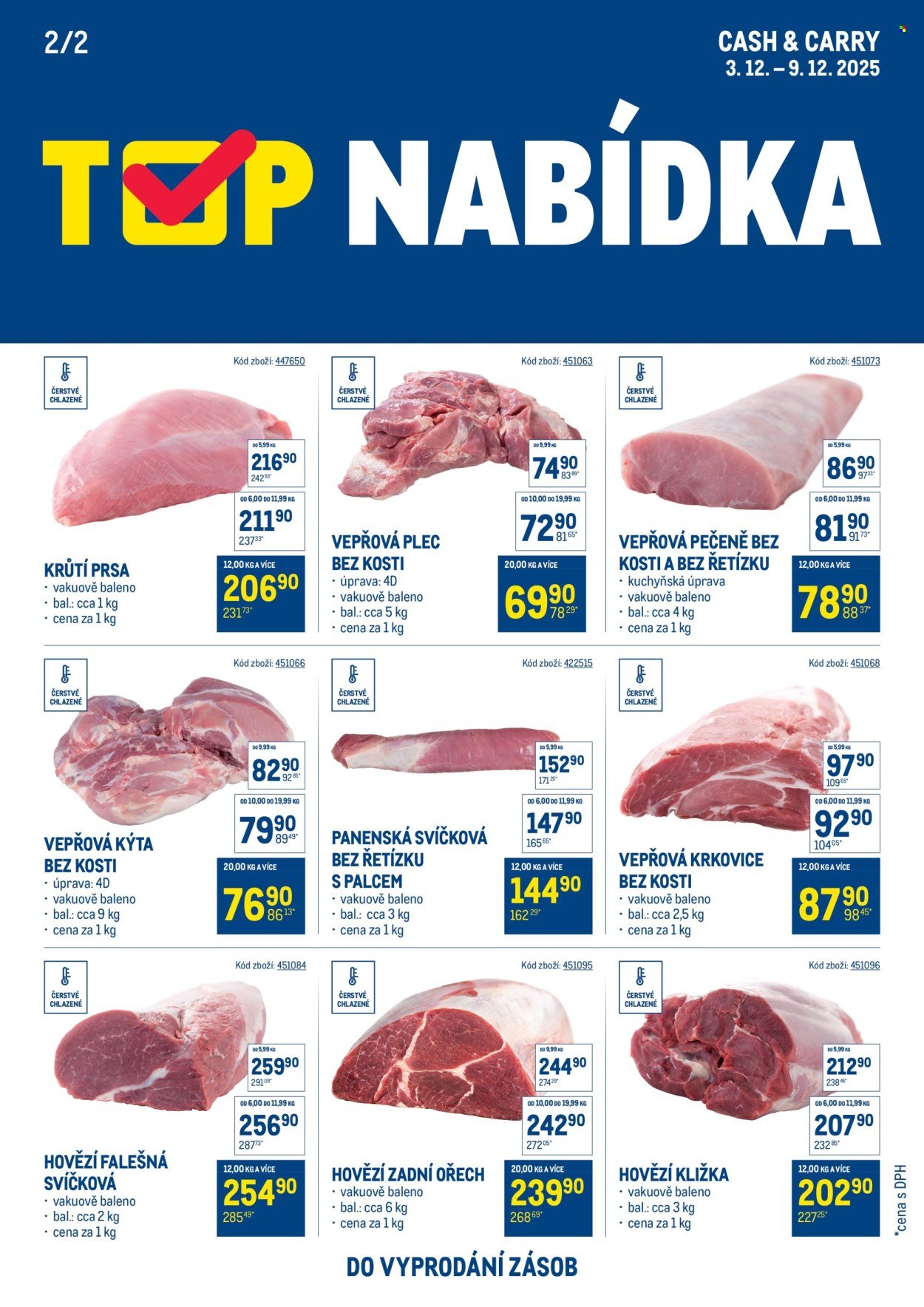 MAKRO leták - TOP maso (2025-12-03 - 2025-12-09)