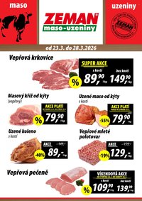ZEMAN MASO-UZENINY leták - Od pondělí 23.3.2026 (2026-03-23 - 2026-03-28)