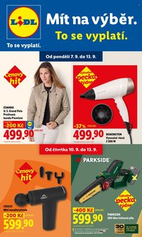 LIDL leták - Spotřební zboží