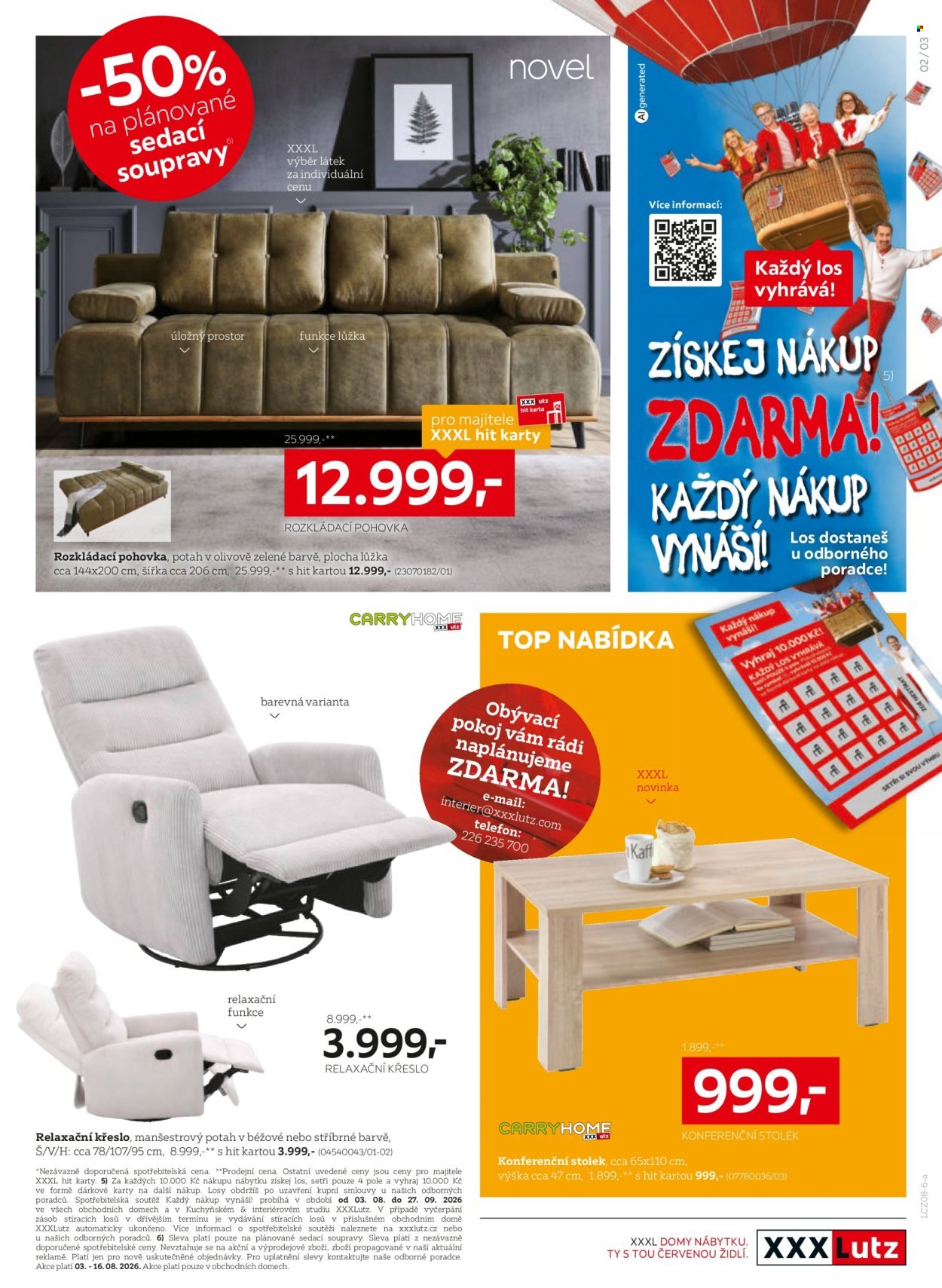 XXXLUTZ leták - Sleva 25 % na téměř celý nákup!