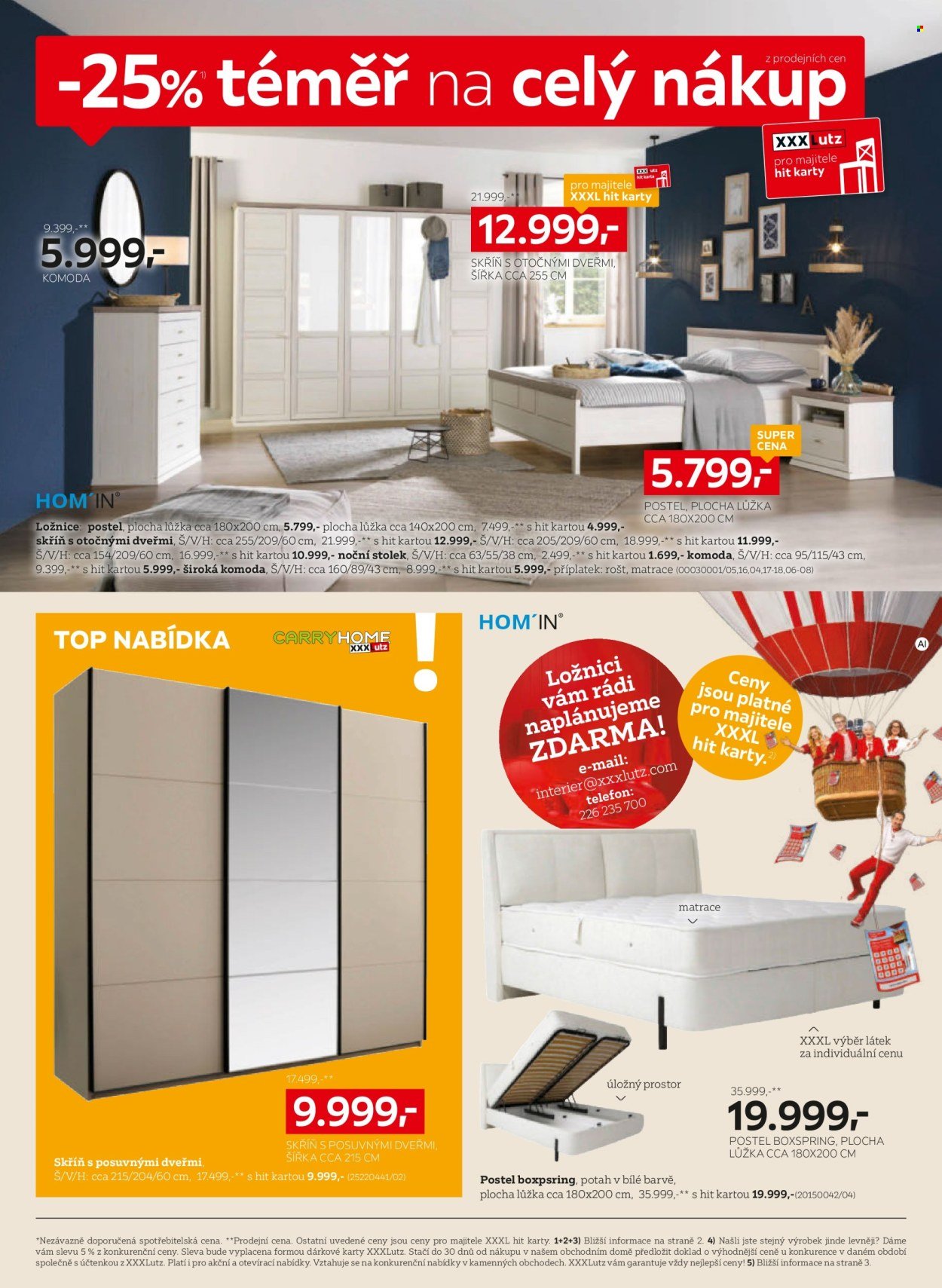 XXXLUTZ leták - Sleva 25 % na téměř celý nákup!